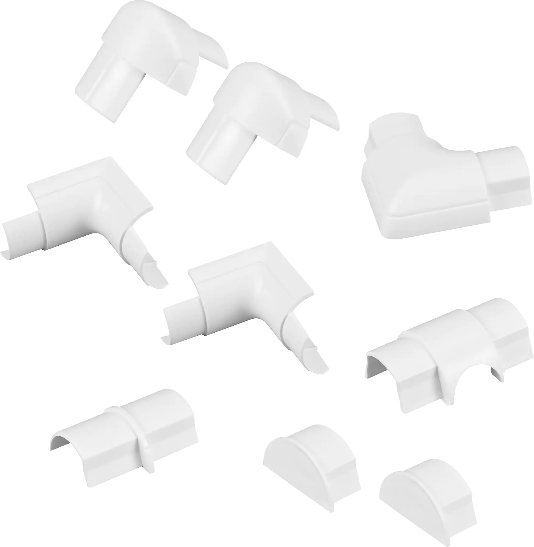 D-Line Design Kabelkanal Zubehör-Set 30x15mm weiß, 10-teilig