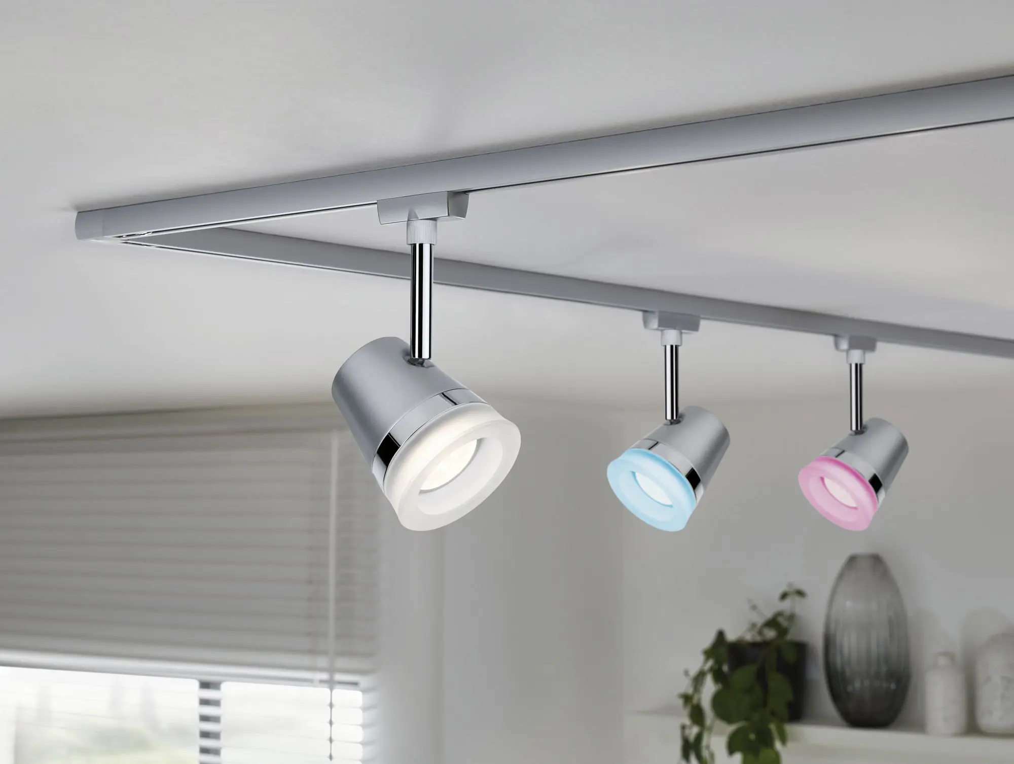 Paulmann URail Zigbee Schienenspot Cone chrom-matt 18 cm RGBW GU10
