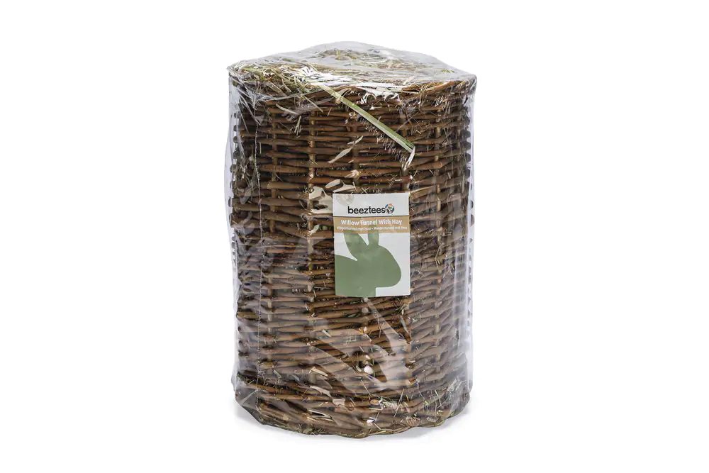 Beeztees Weidentunnel mit Heu 30 cm