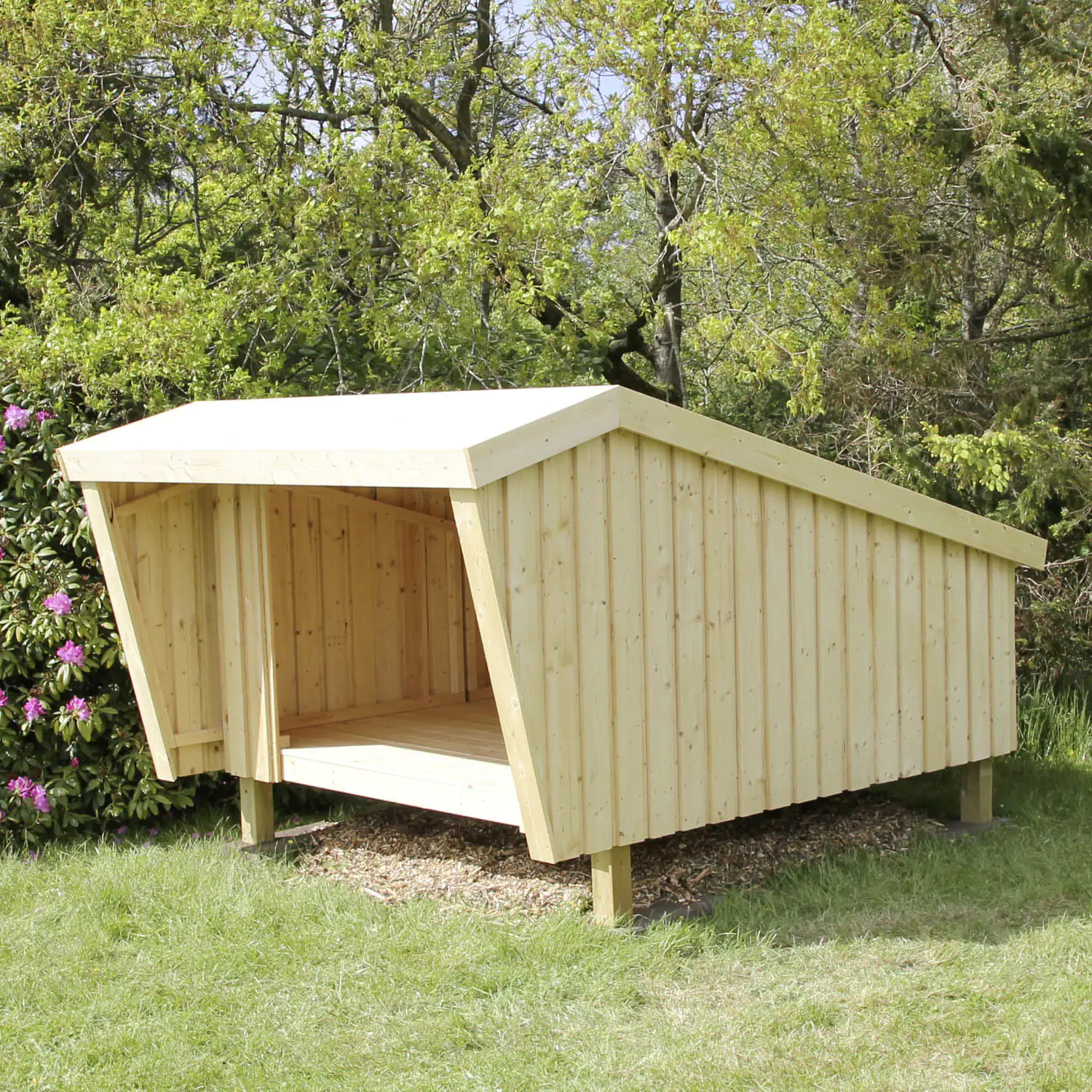 Plus Gartenhaus Shelter 225 x 291 x 170 cm natur mit Fußboden