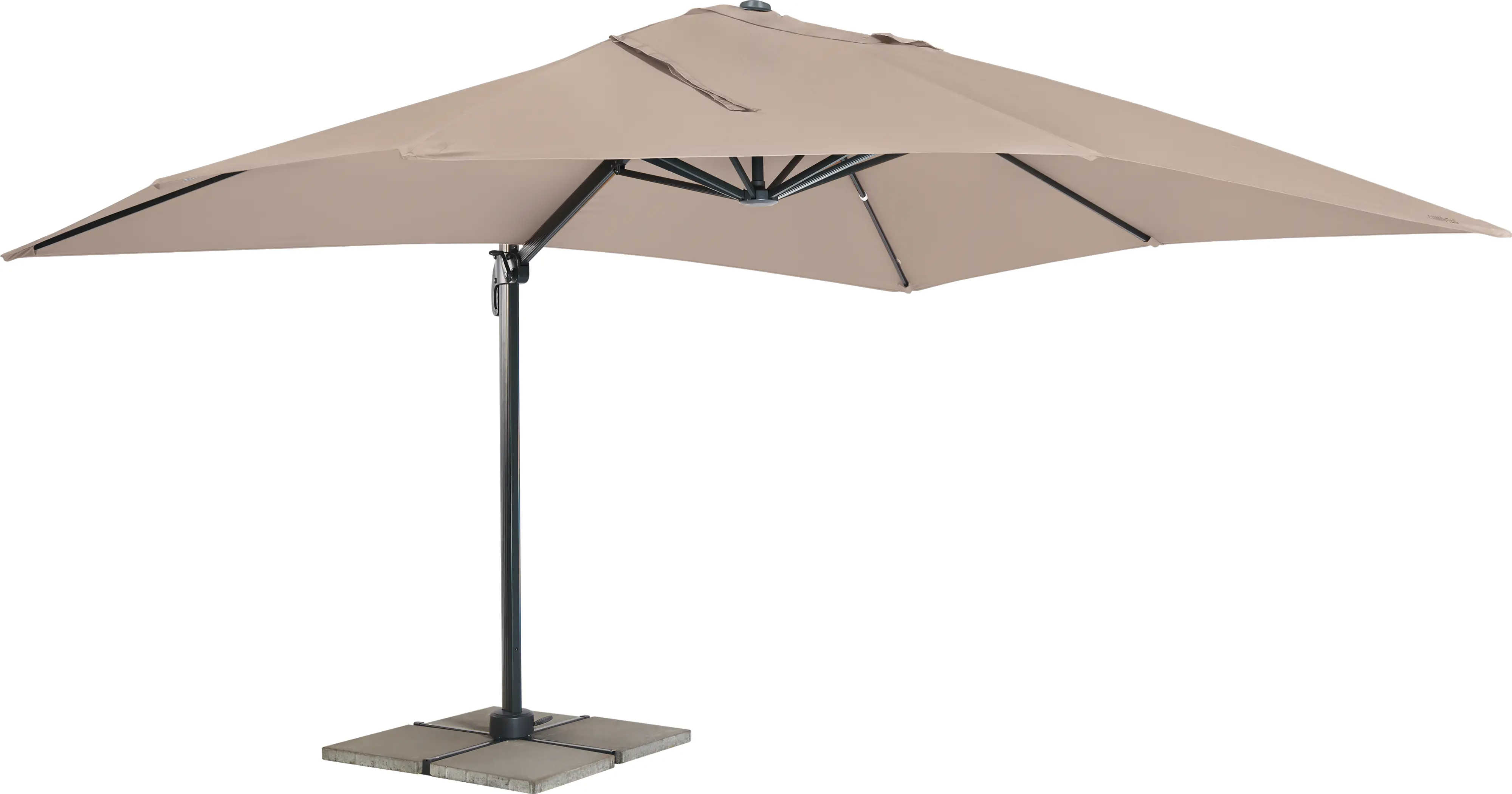 Primaster Ampelschirm Messina taupe, 300 x 400 cm