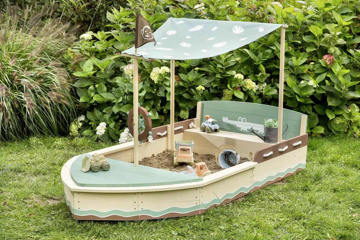 Muddy Buddy Sandkasten Jungle King 195 x 110 x 120 cm