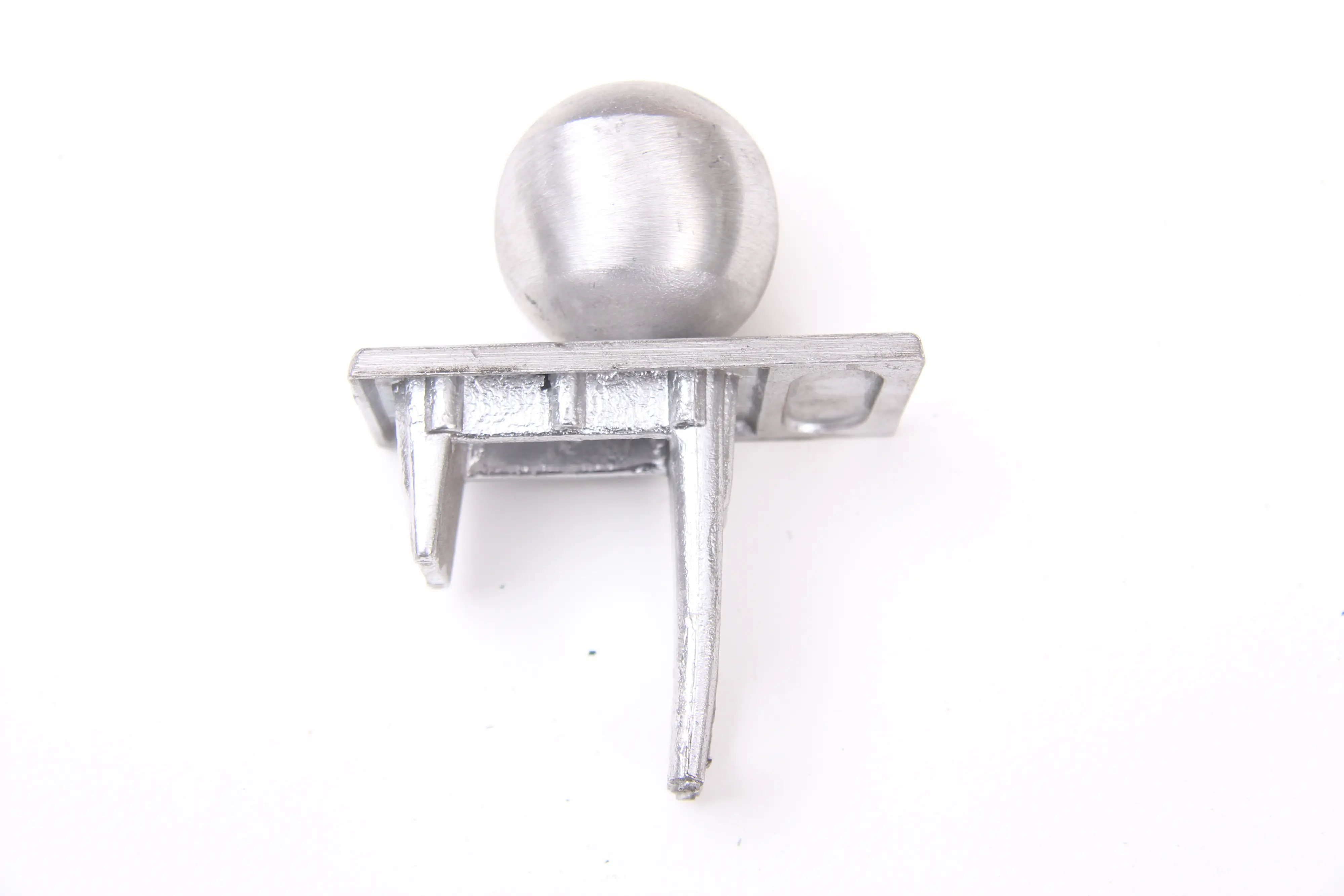 Floraworld Pfostenkugel Aluminium 8 x 4 cm Alu roh