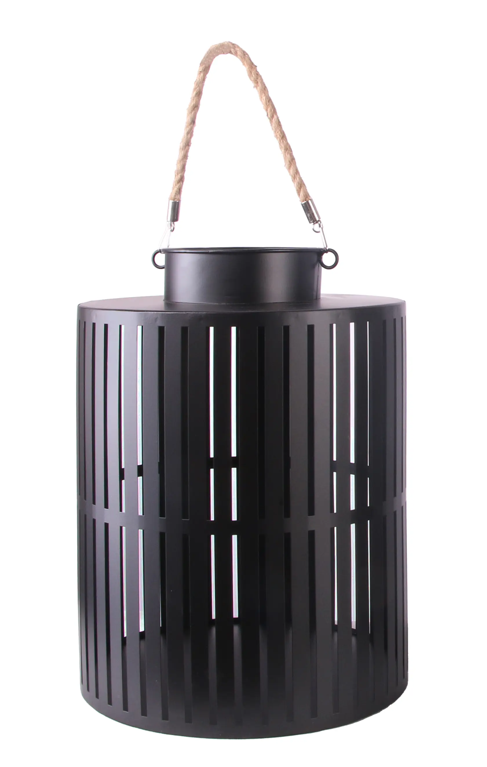 TrendLine Deko-Laterne Metall Ø 25 cm schwarz