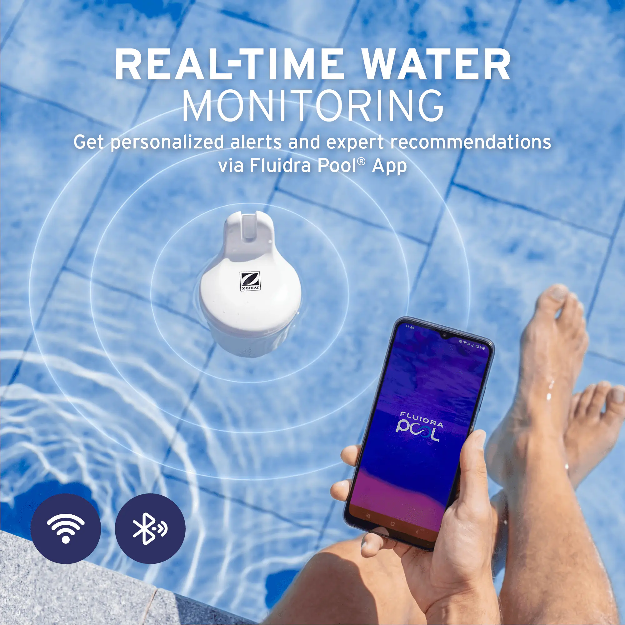 Gre Pooltester Blue Connect Silver für Süß- und Salzwasser