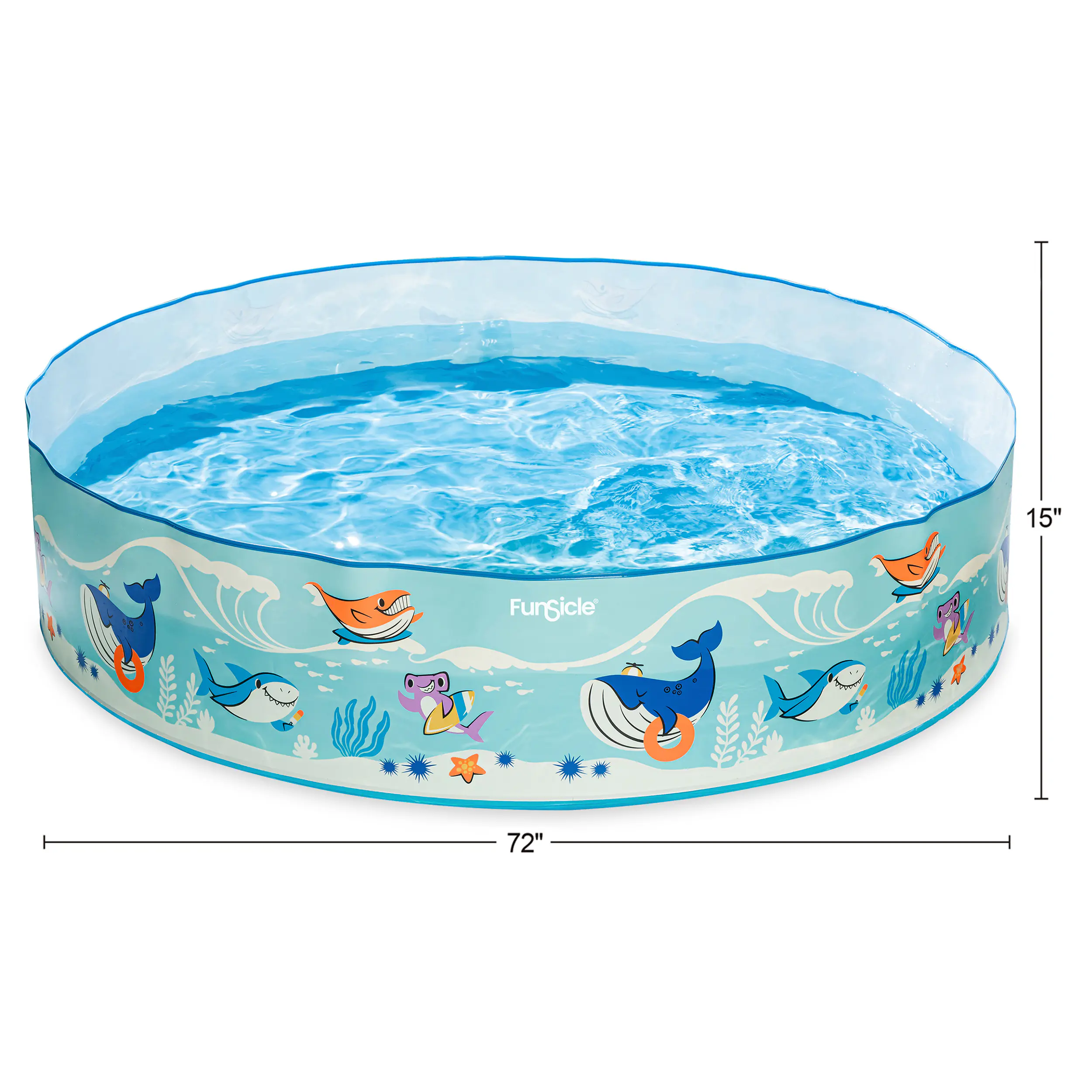 Funsicle Kids Pool Ocean, 183x38cm