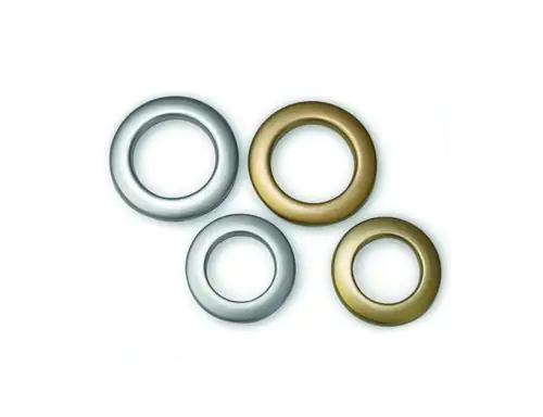 Gardinia Stoffösen Ø 3,5 cm, silber-matt, 10-er Pack