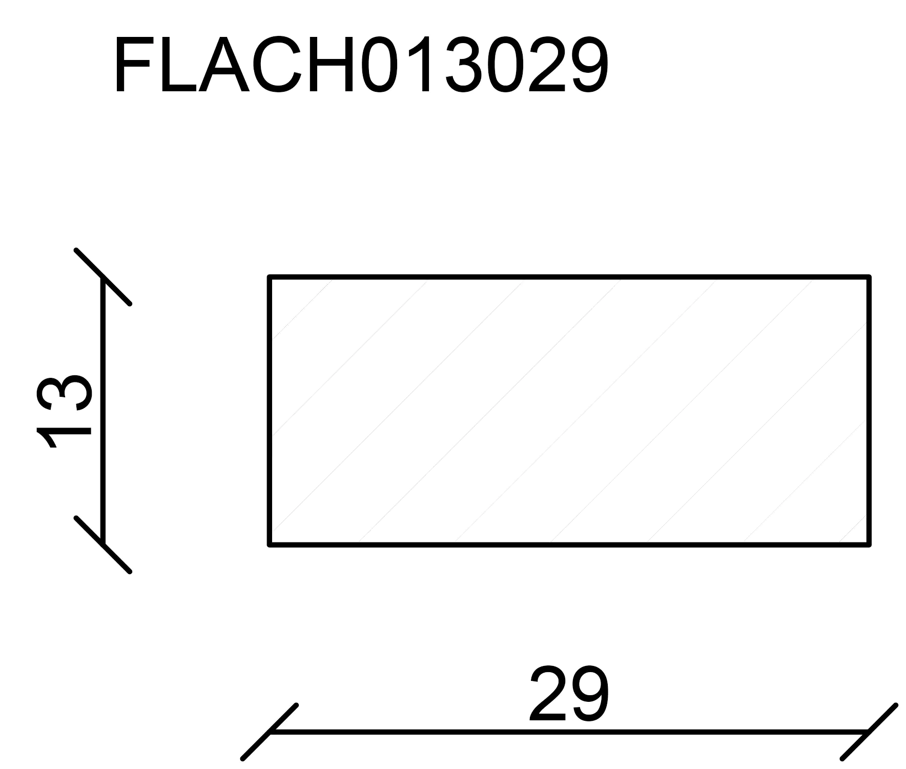 FN Neuhofer Flachleiste 240 cm 29 x 13 mm Fichte/Kiefer