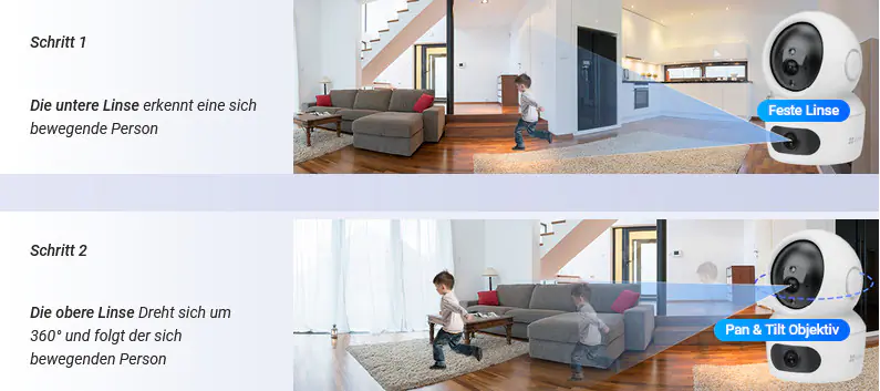 Ezviz WLAN Indoor Überwachungskamera H7c Dual