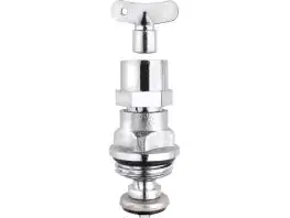 Cornat Ventiloberteil Messing, matt-verchromt