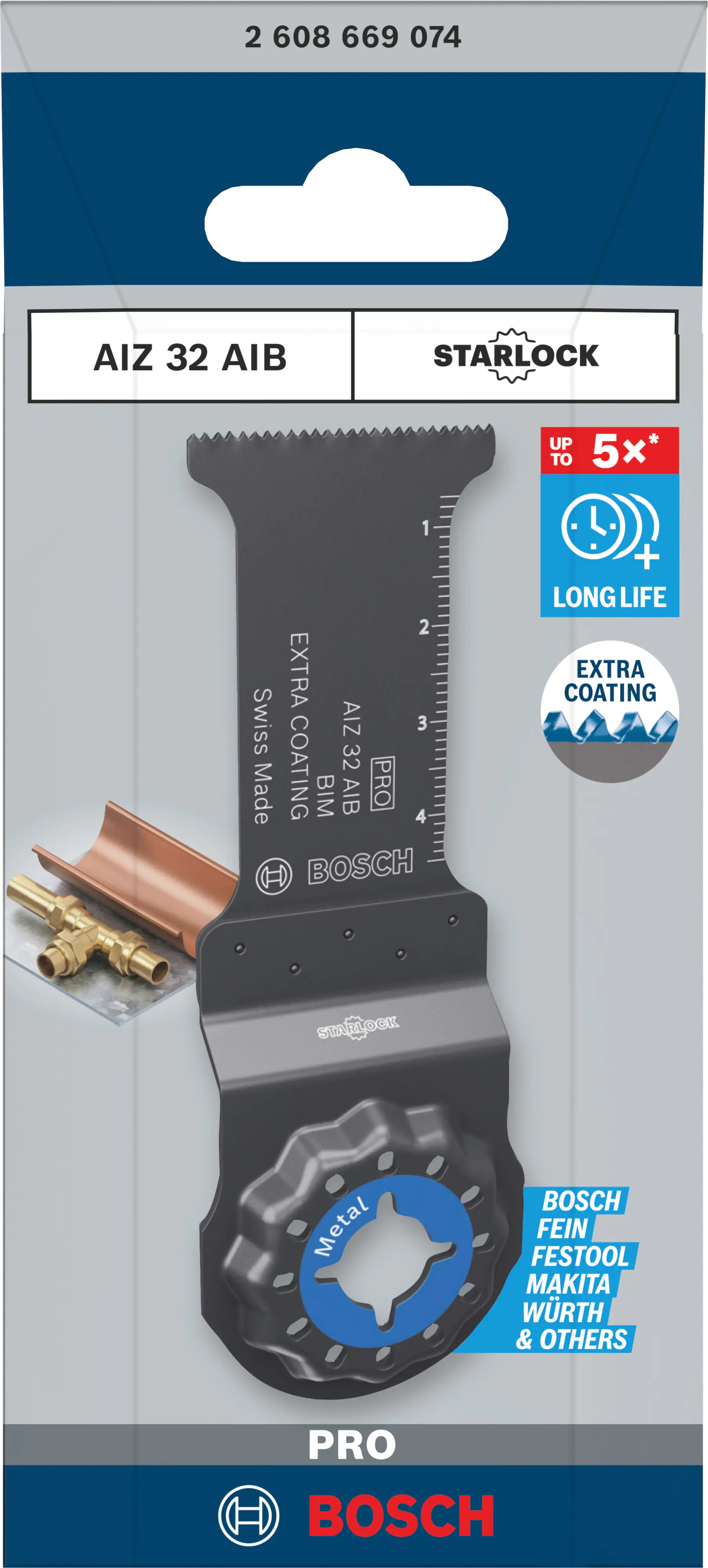 Bosch PRO AIZ 32 AIB Tauchsägeblatt für Multifunktionswerkzeuge 32 x 50 mm