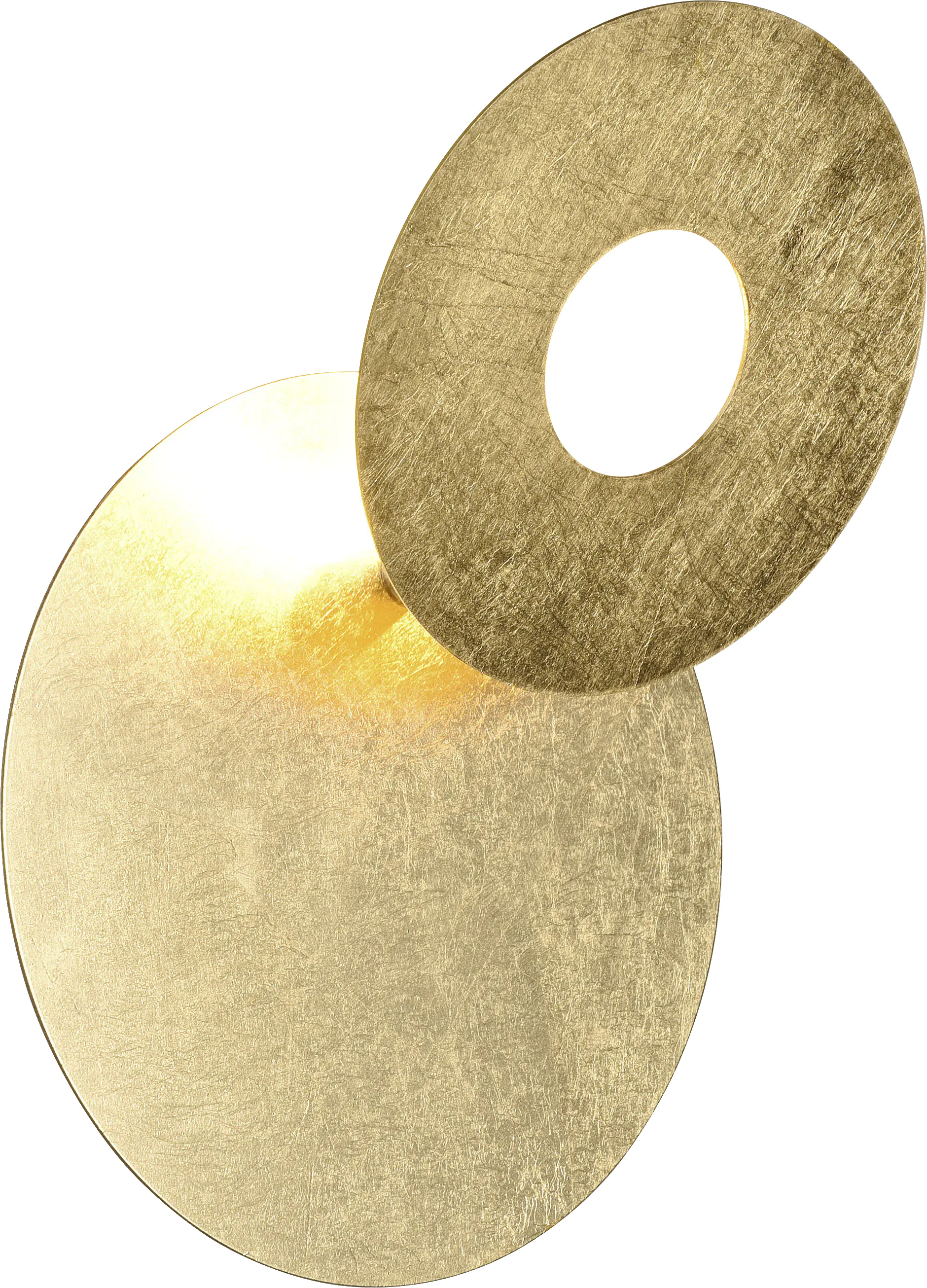 Trio Leuchten LED Wandleuchte Leano 6W, warmweiß goldfarbig Metall