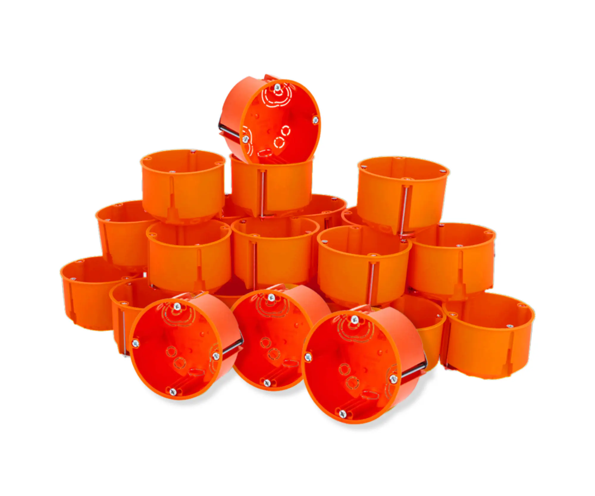 Hohlwand-Schalterdose 47 mm, orange, 25 Stück