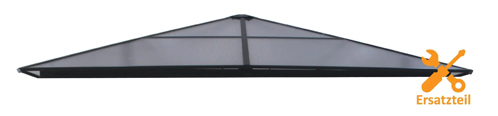 Primaster Ersatzdach zu Pavillion Boston 295 x 295 cm anthrazit-transparent