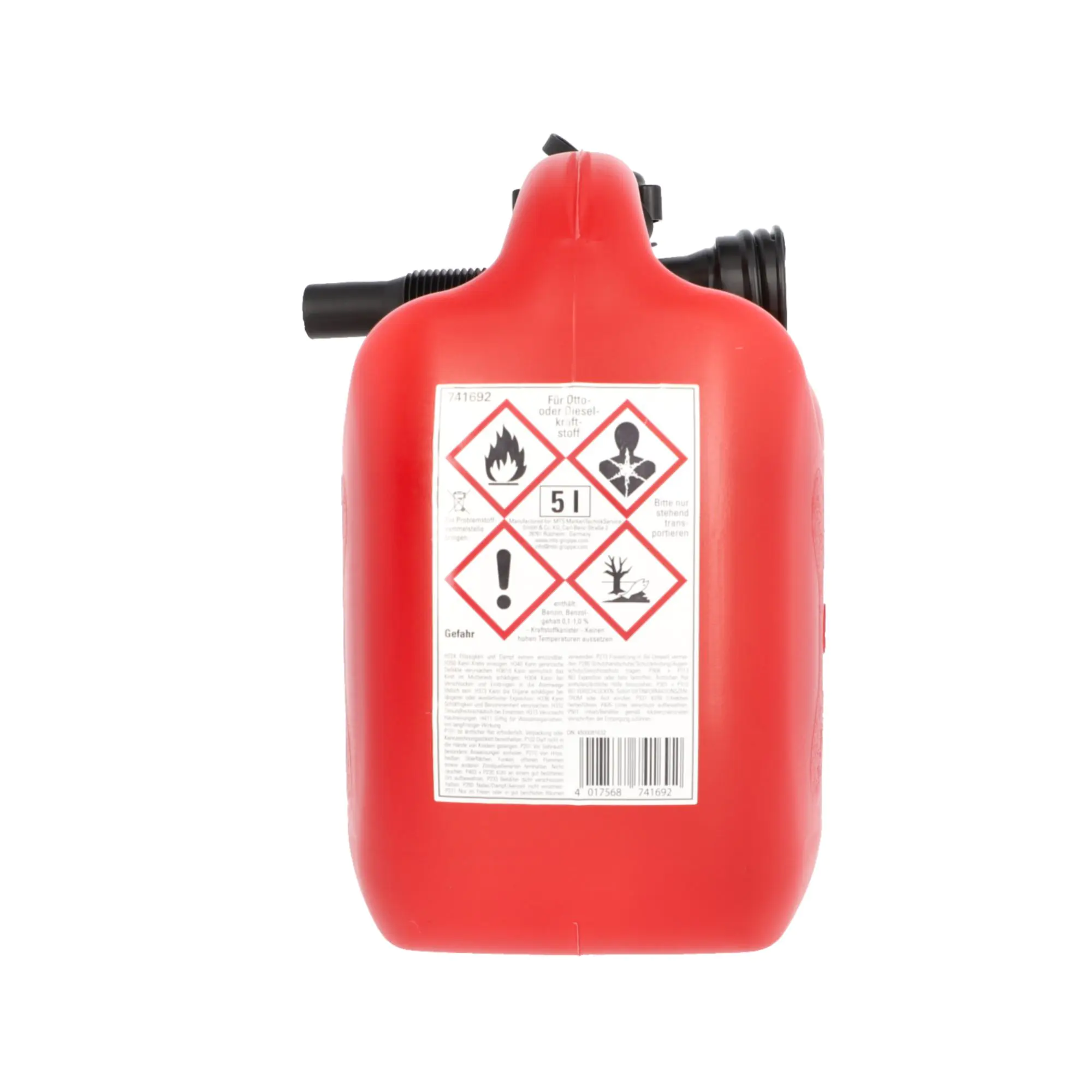 Cartrend Benzinkanister 5 Liter Kunststoff rot