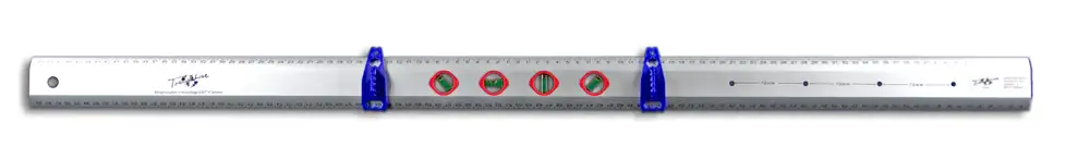 TrendLine Alu-Markierungslineal 100 cm mit 4 Libellen