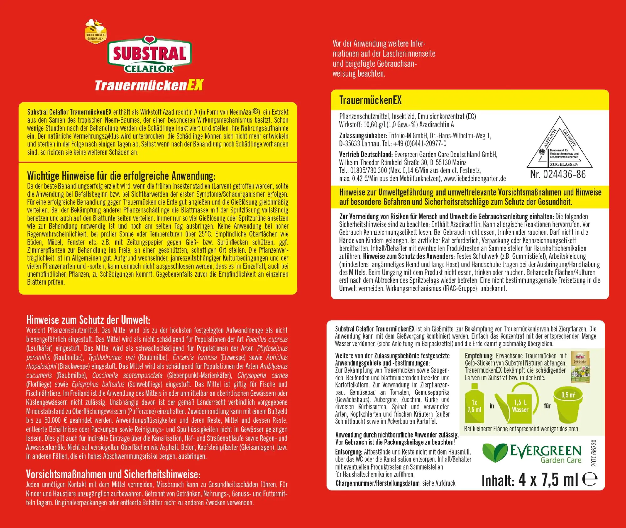 Substral Celaflor Trauermücken-EX - 7,5 ml