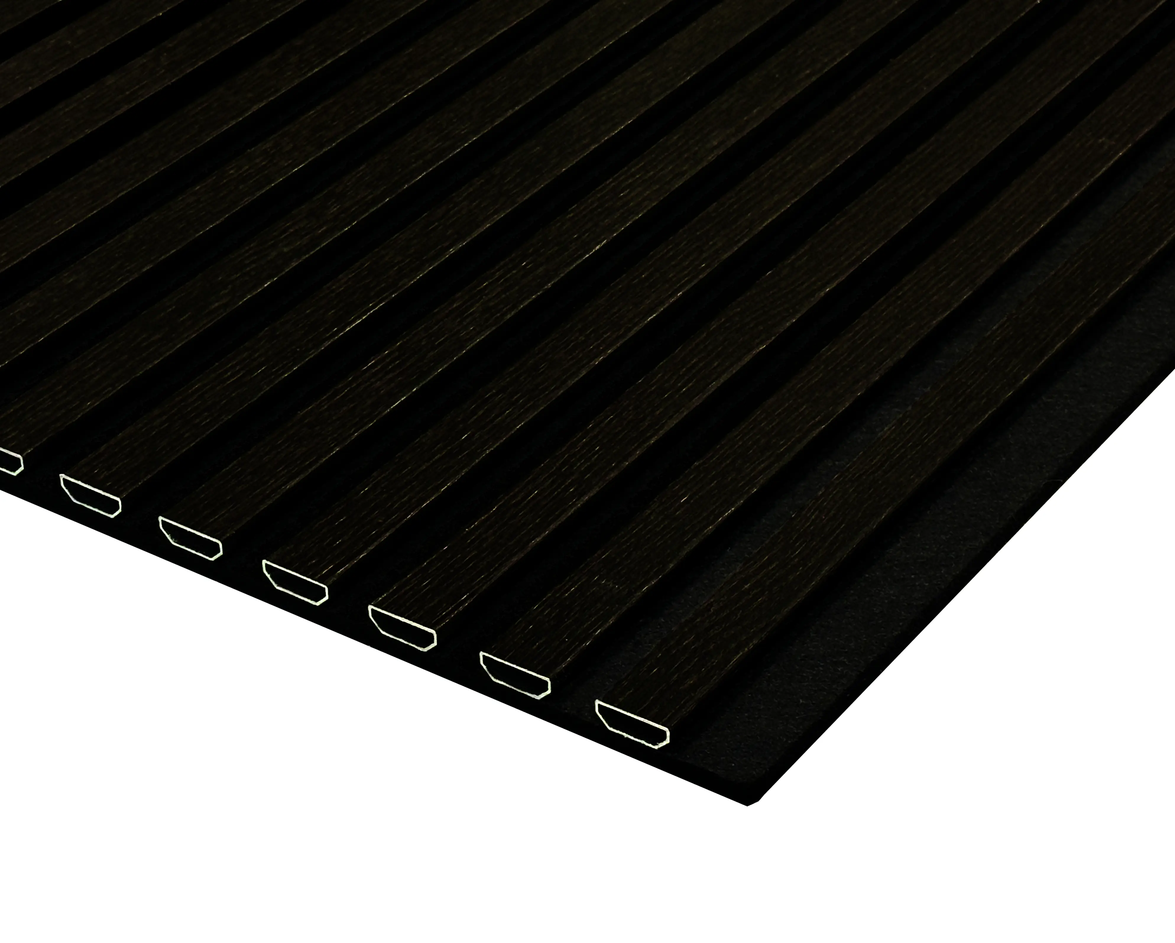 Neuhofer Akustikpaneel Eiche foliert 240 x 56,5 x 1,7 cm braun dunkel