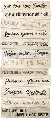 Deco-Canvas Bild - Familiensinn 30 x 70 cm