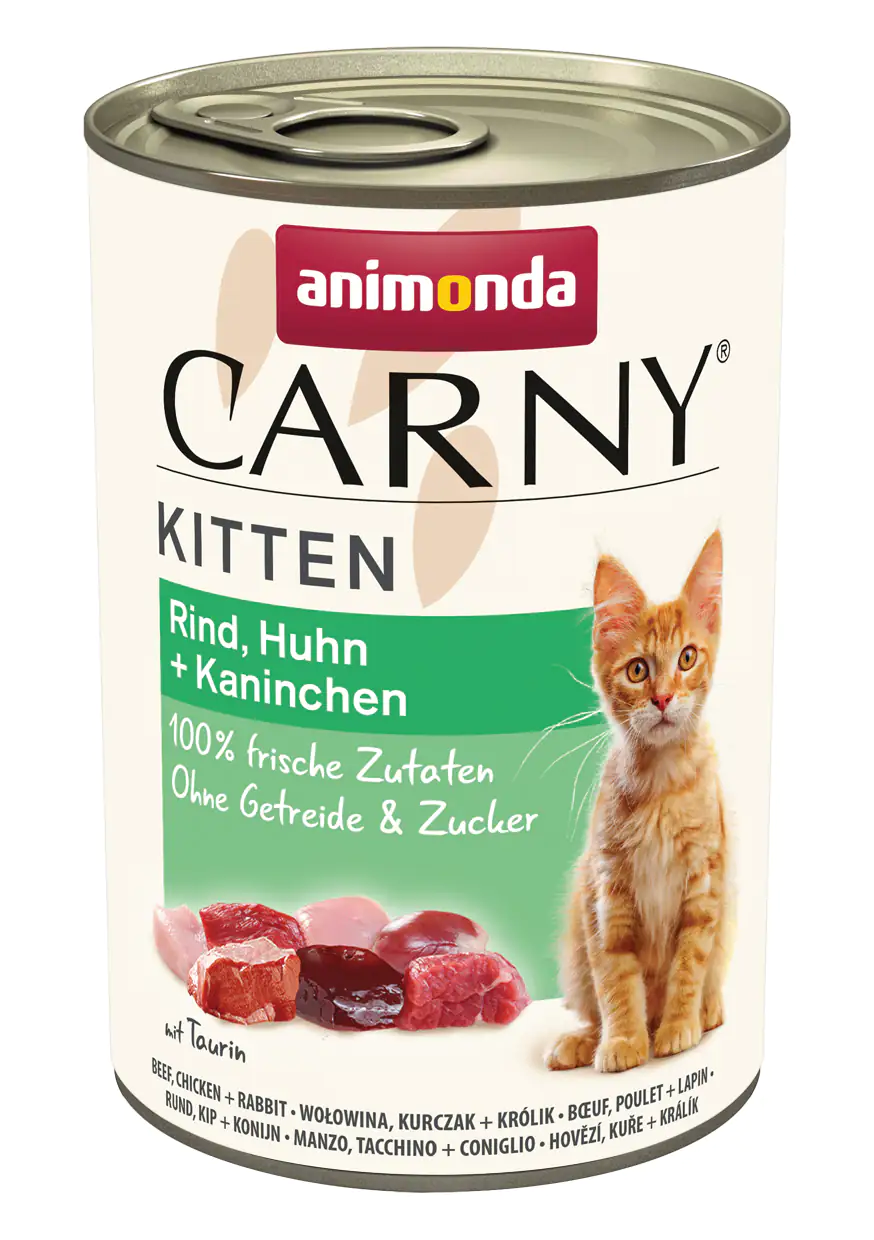 Animonda Carny Kitten Katzennassfutter getreidefrei 400 g Rind, Huhn & Kaninchen