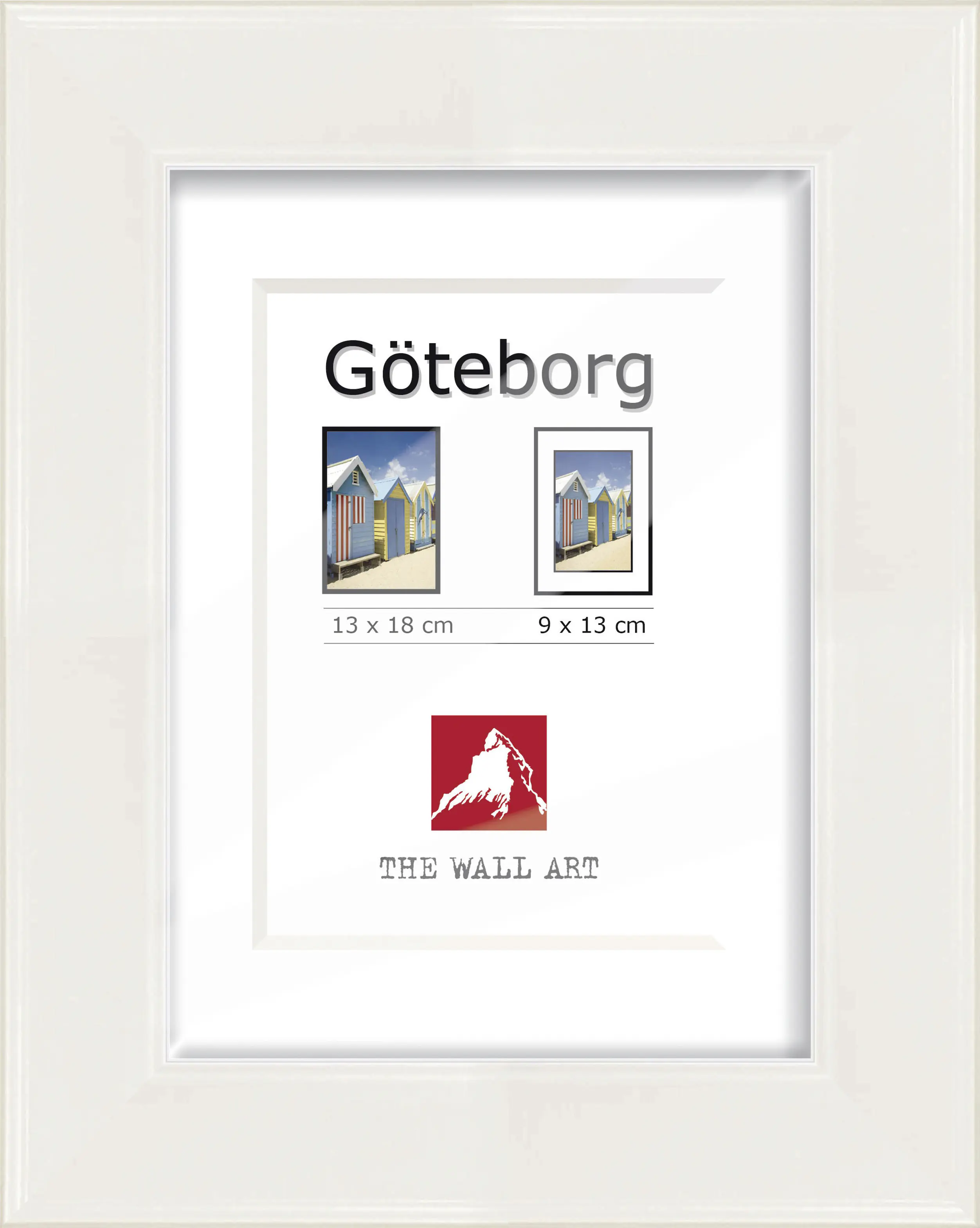 Holz Bilderrahmen Göteborg weiß, 13x 18 cm