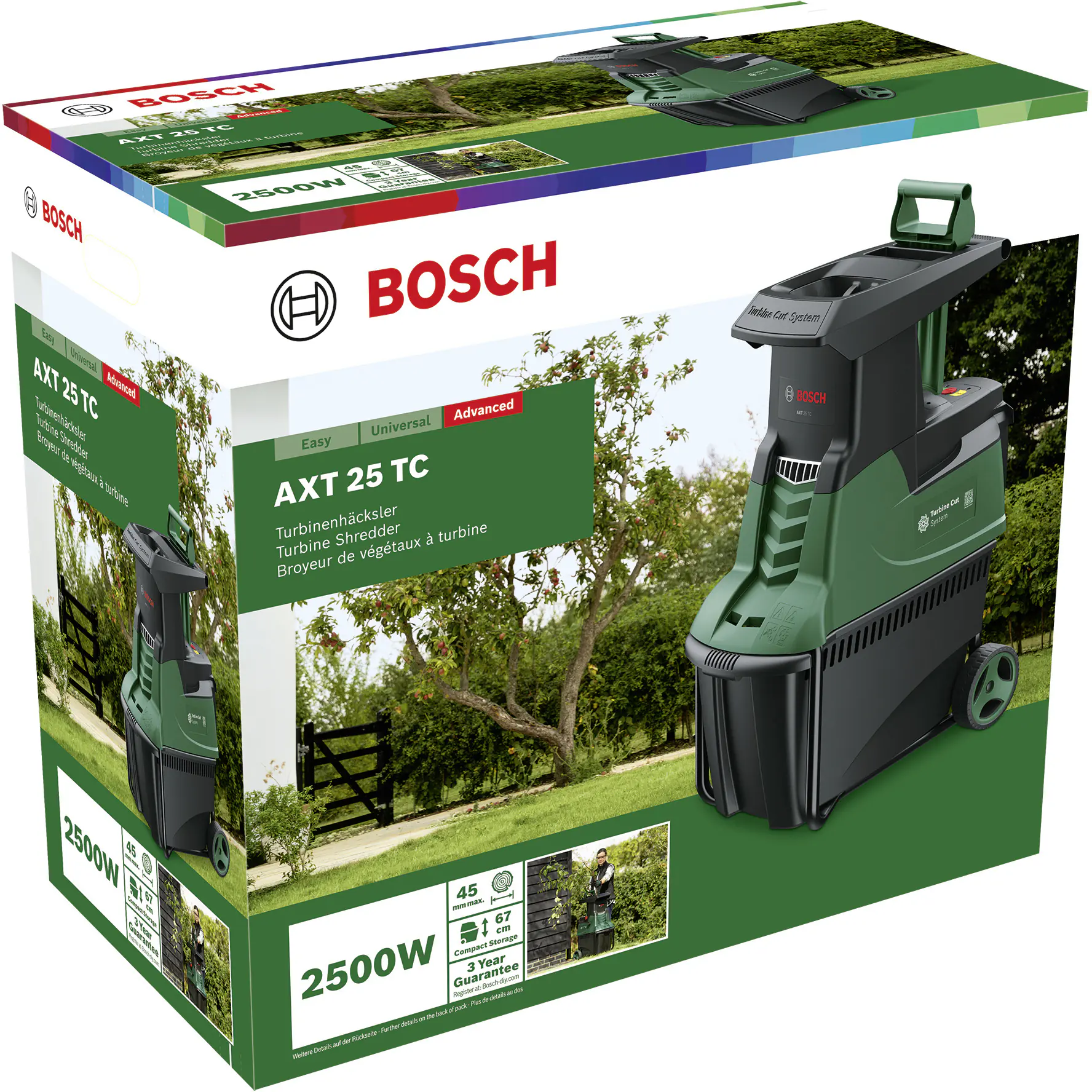 Bosch Häcksler AXT 25 TC 2500 Watt