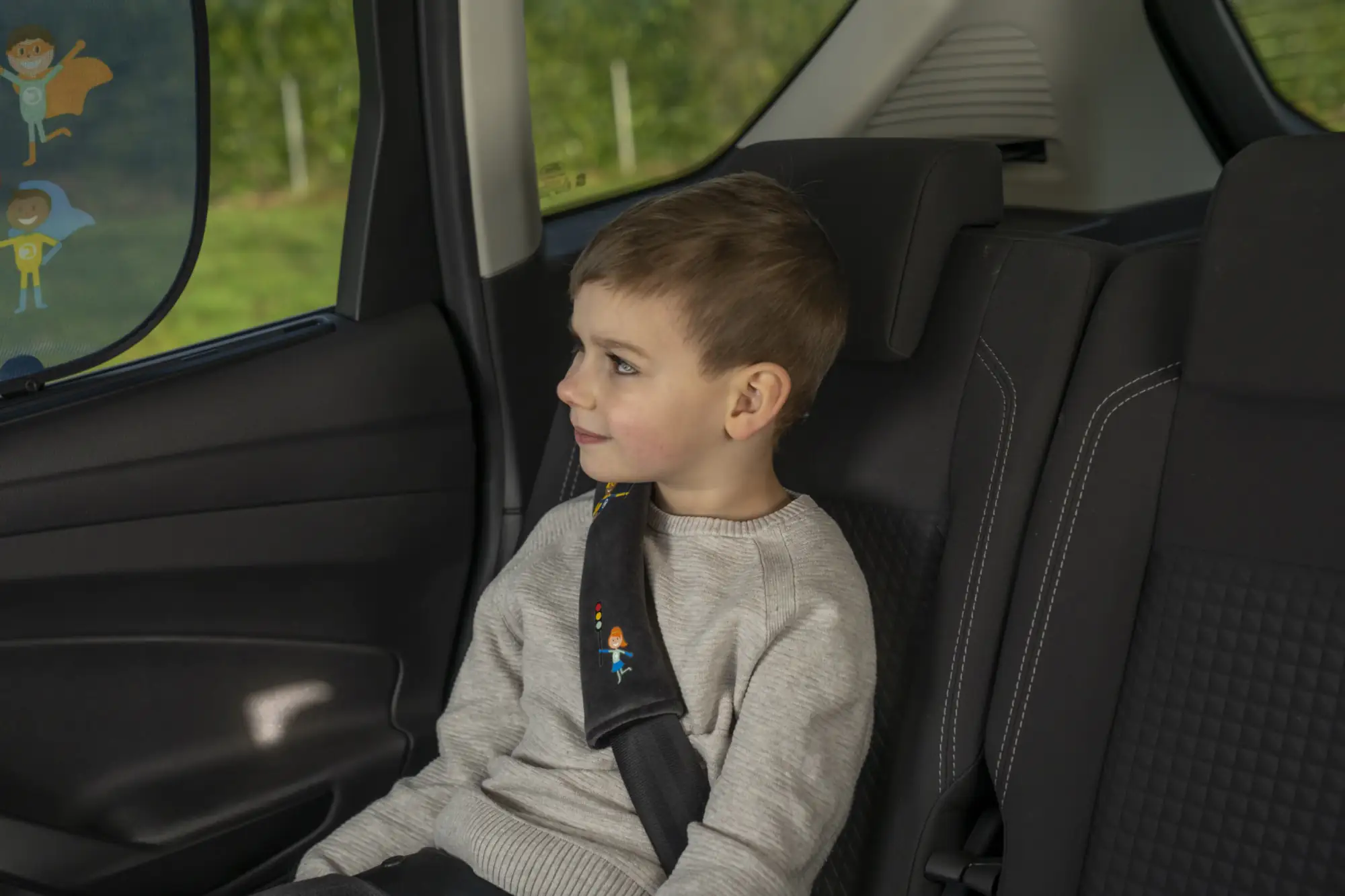 Cartrend Kids Gurtpolster-Set grau