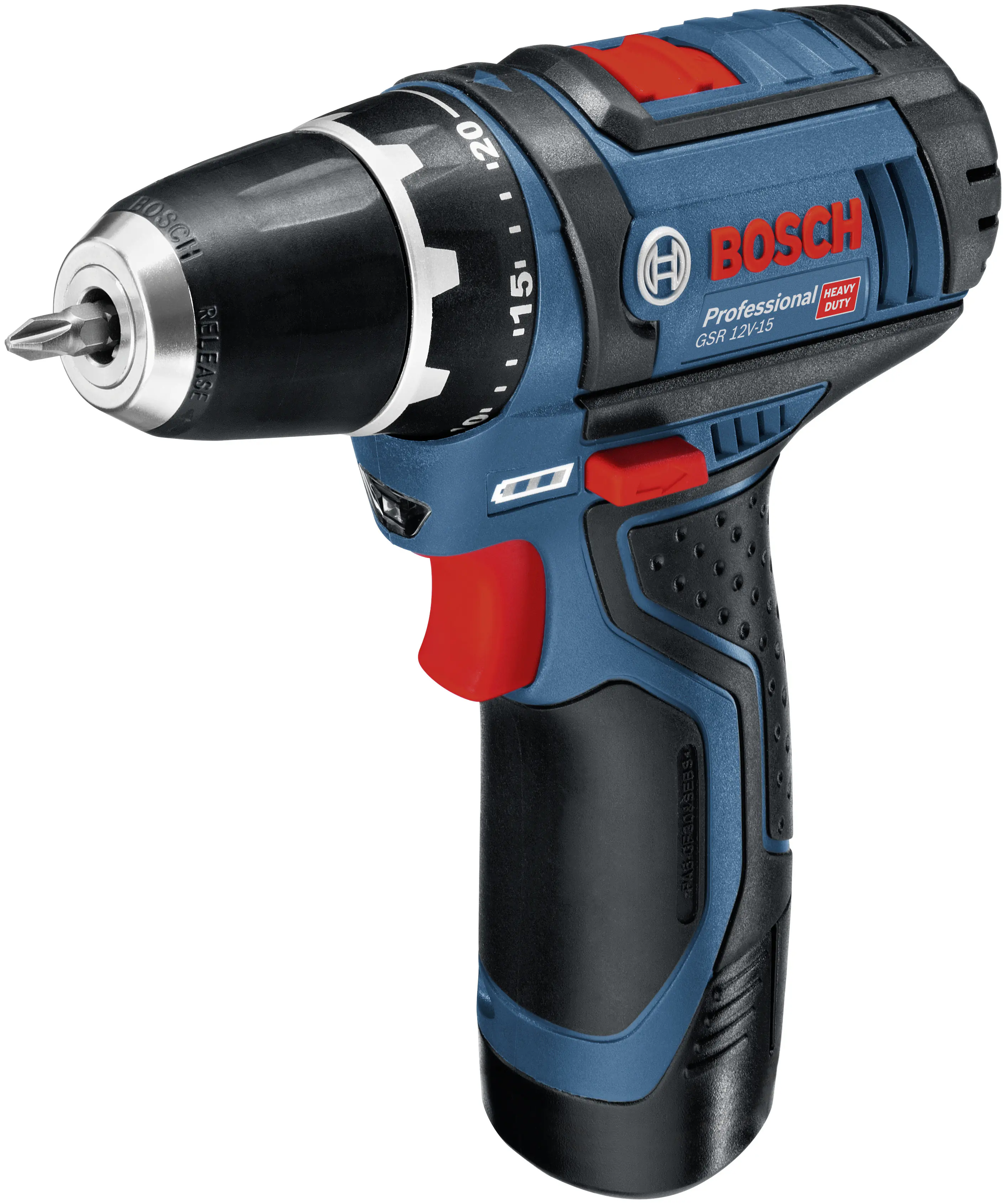 Bosch Professional Akku-Bohrschrauber GSR 12V-15 inkl. Akkus & Ladegerät