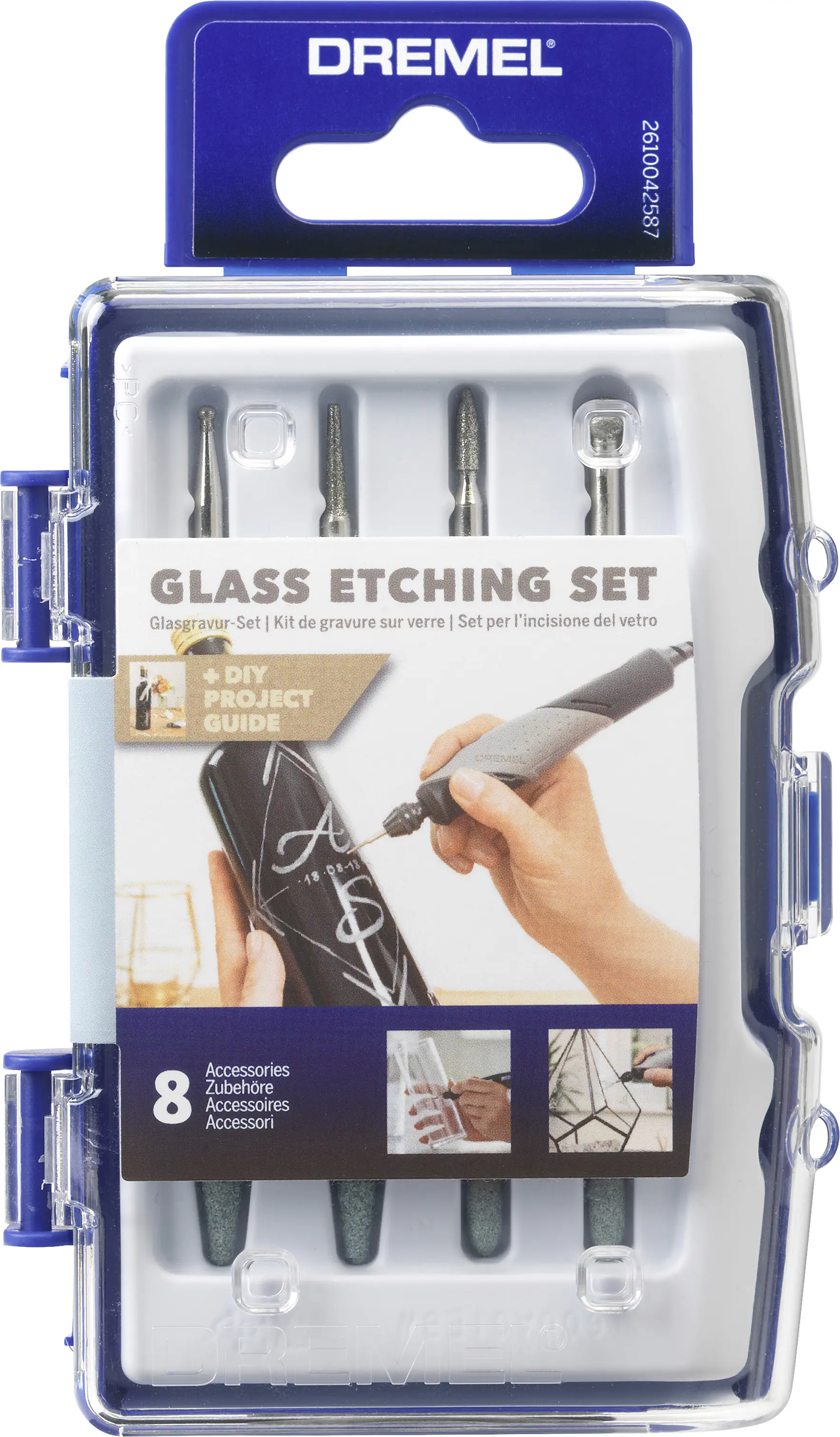 Dremel Glasgravur-Set 682 8-teilig mit Aufbewahrungsbox