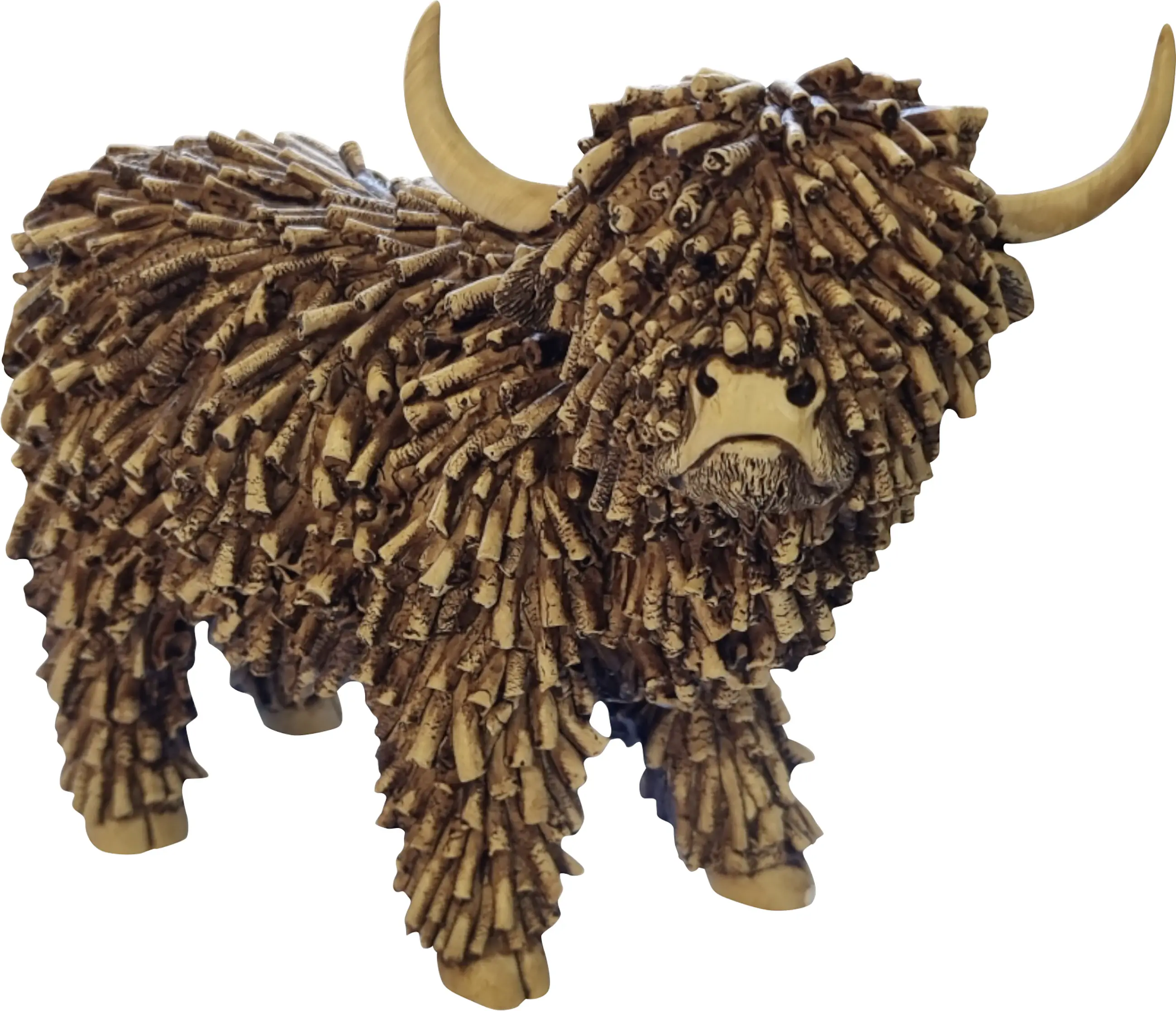 Dekofigur Highland Cattle 30 cm bunt