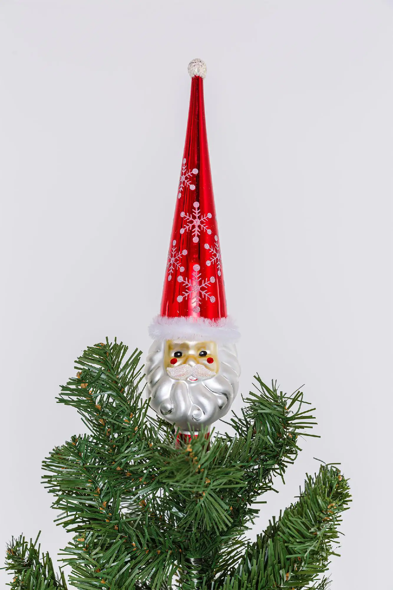 Kaemingk Weihnachtsbaumspitze rot weiß