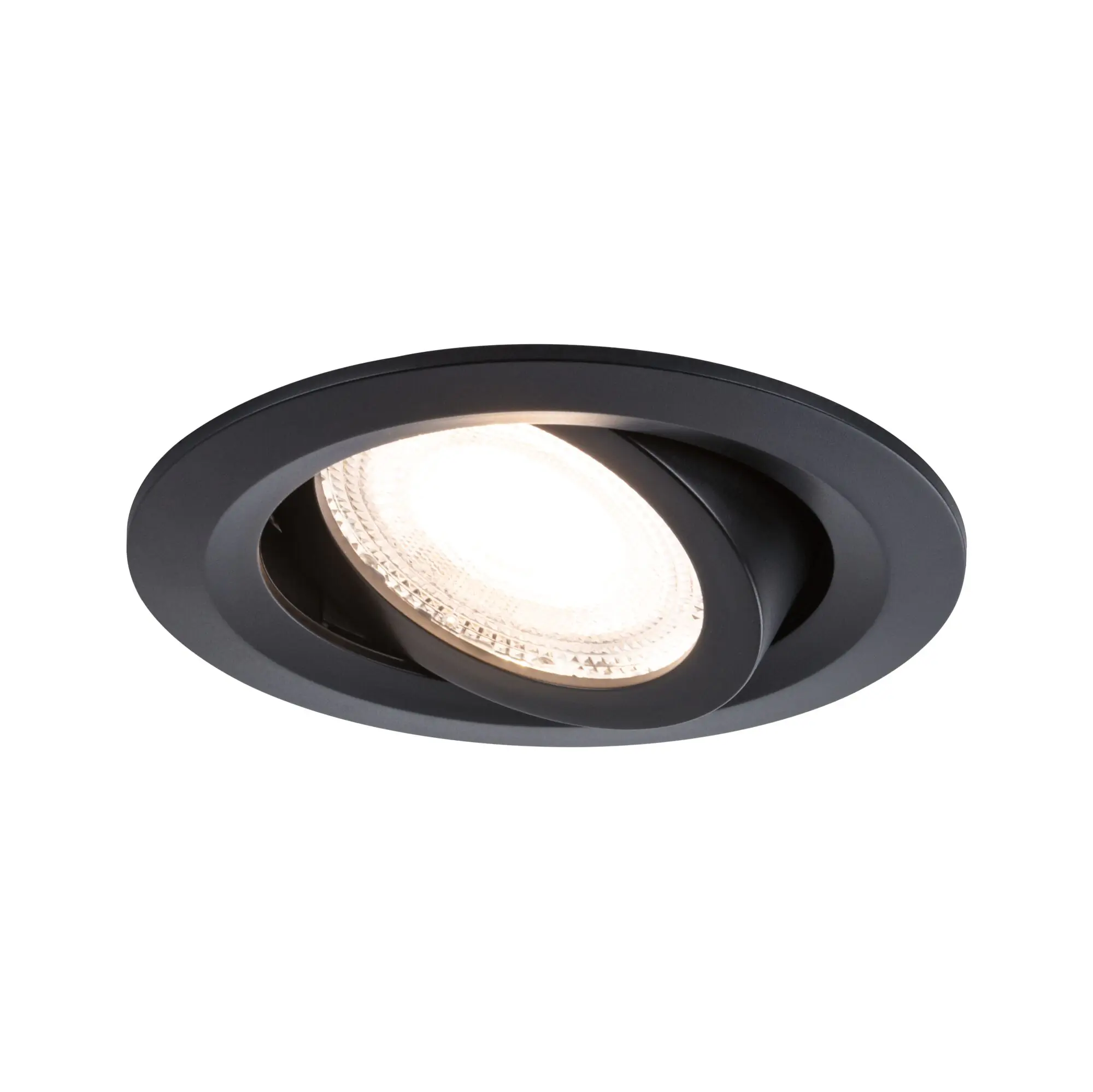 Paulmann LED-Einbauleuchte Fixed 3er Set 585 lm Ø 8,2 cm warmweiß schwarz