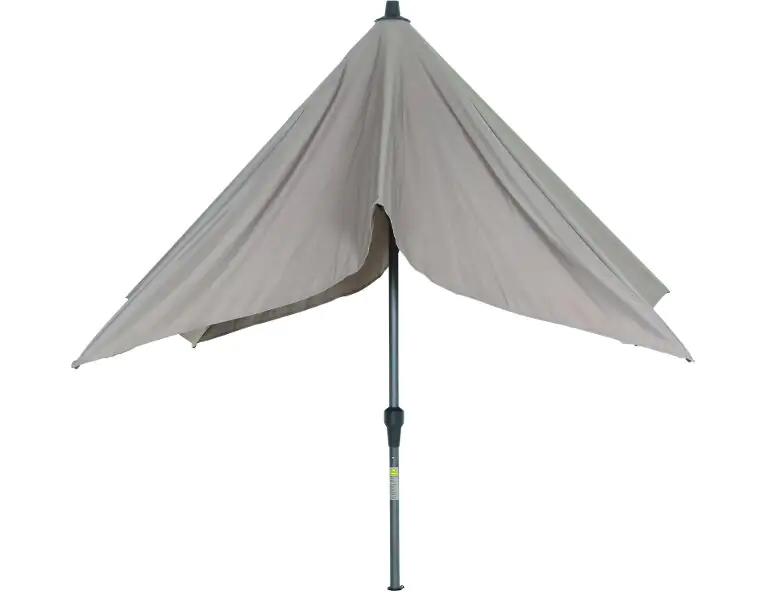 Siena Garden Mittelstockschirm Avio taupe 300 x 200 cm