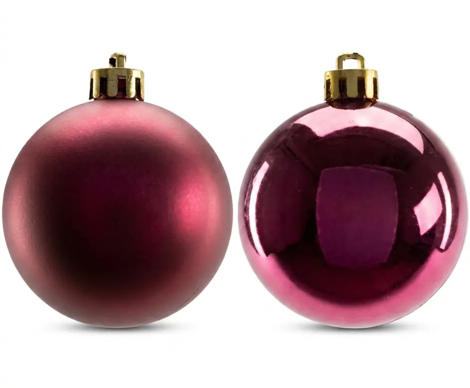 TrendLine Weihnachtskugeln bruchfest, langlebig Ø 6 cm magnolienrosa 12 Stück