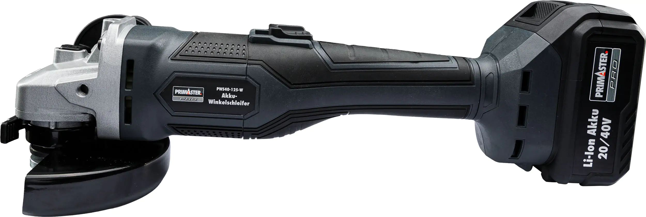 Primaster Pro Akku-Winkelschleifer PWS40-125W 40 V Solo
