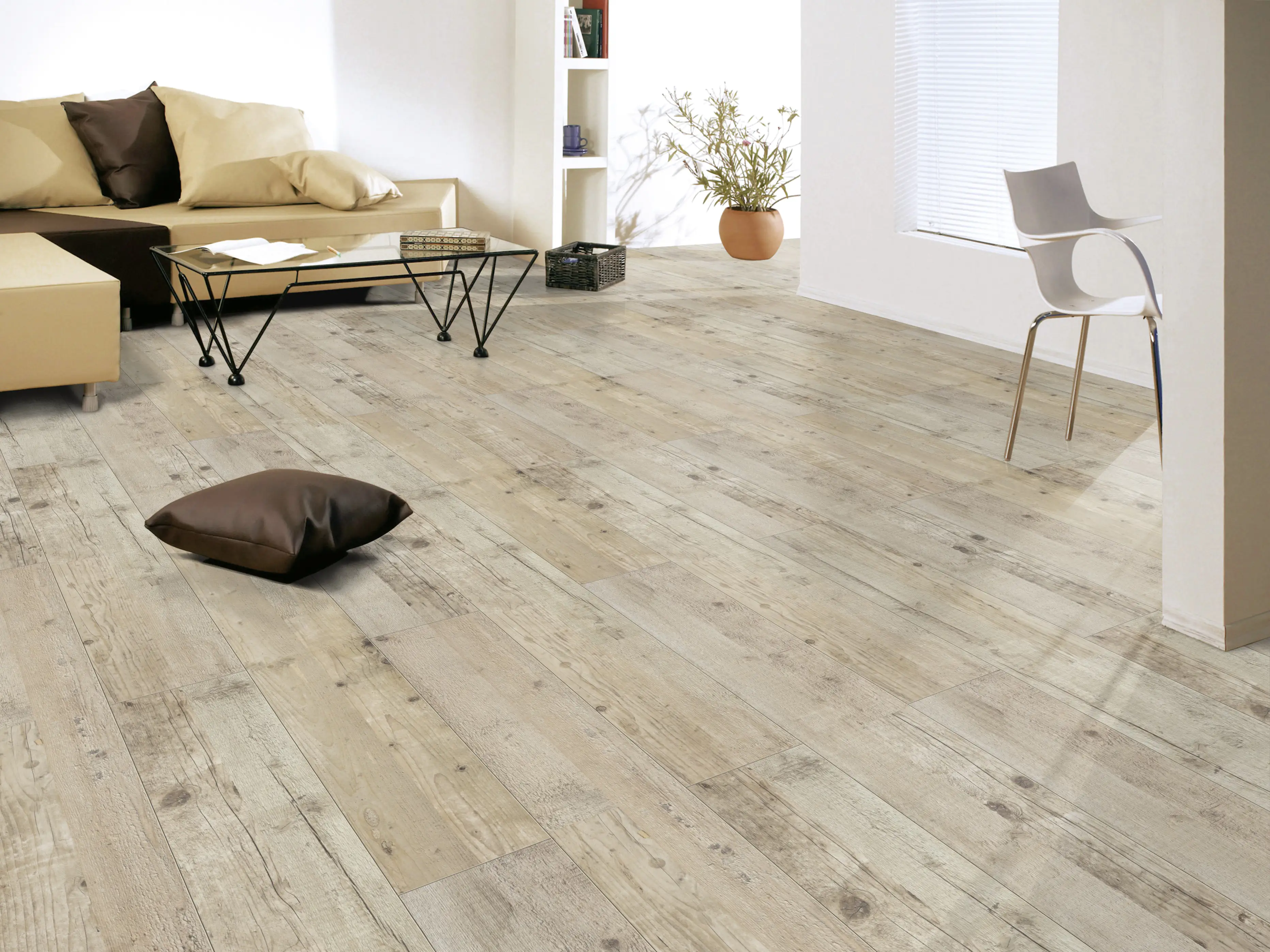 Classen Laminat 7 mm 4V 128,6 x 19,4 cm 7 mm Kiefer beige