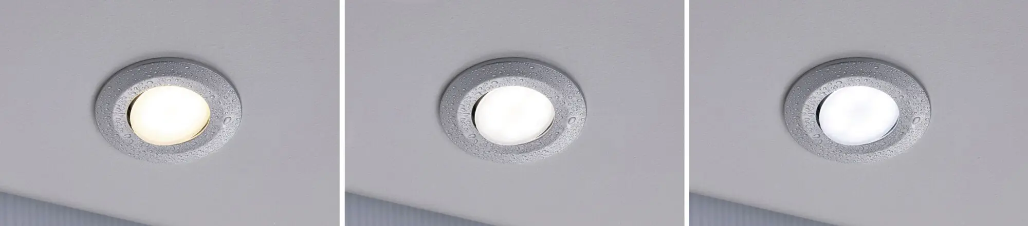 Paulmann HomeSpa 3er Set LED Einbauleuchte Calla chrom 9 cm schwenkbar