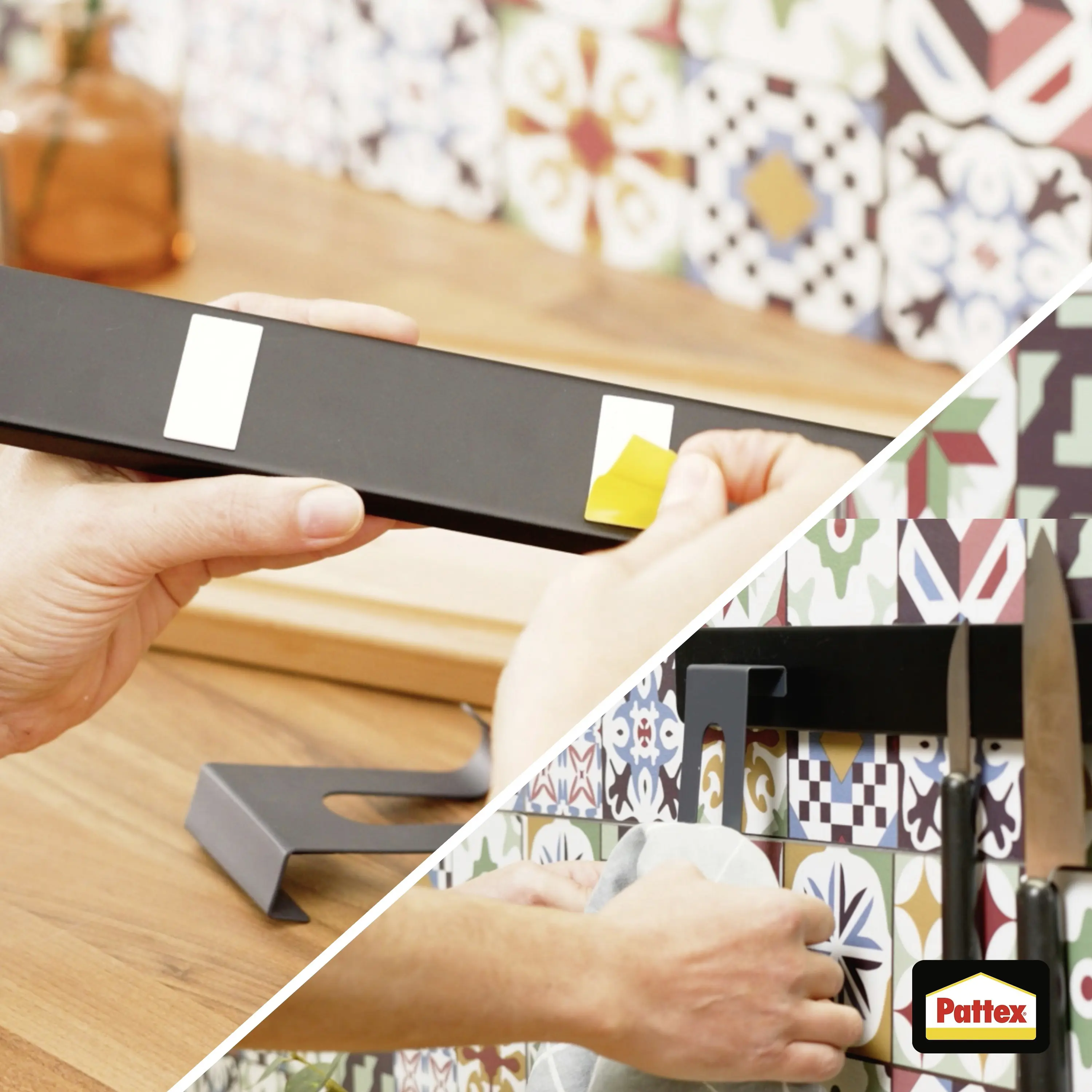 Pattex Kleben statt Bohren Klebe-Strips 10 Klebestreifen je 20 x 40mm, weiß