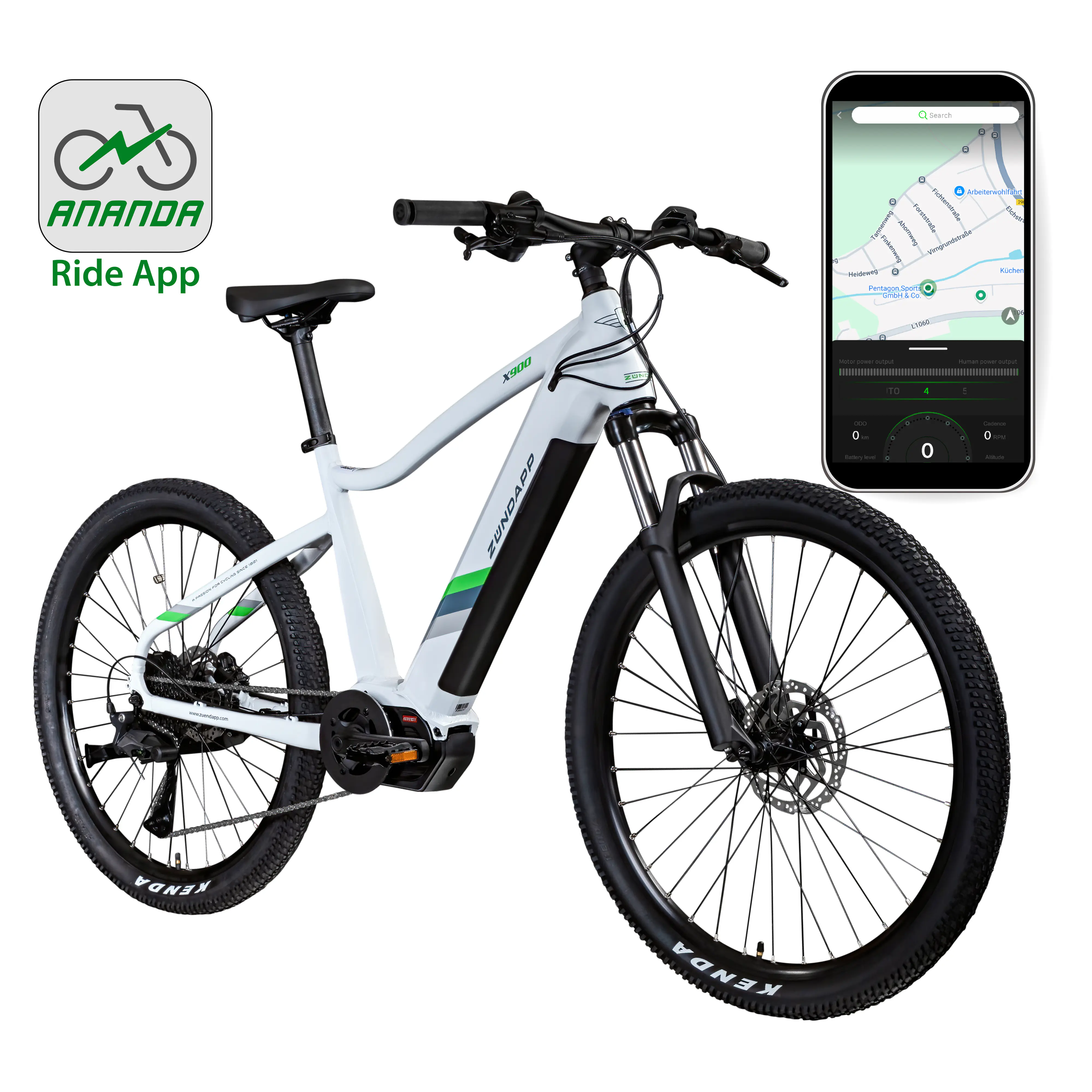 Zündapp E-Bike MTB X900 27,5 Zoll 10-Gang 733 Wh weiß
