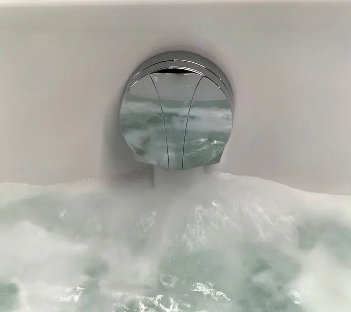 Ottofond Badewanne barrierefrei 180 x 80 cm mit Wassereinlauf rechts weiß