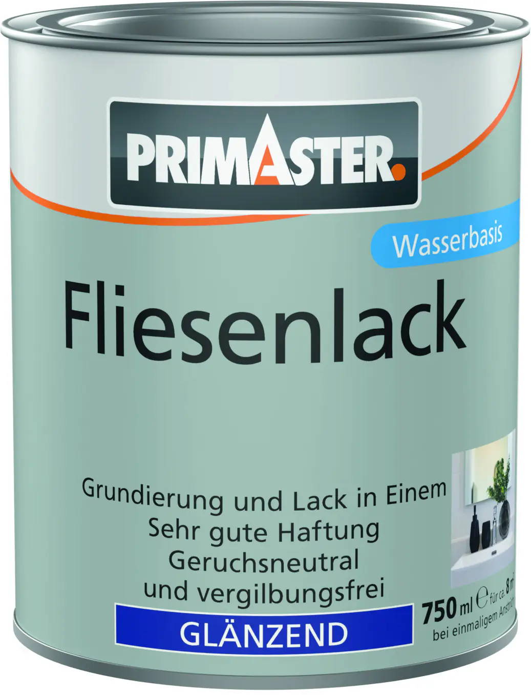 Primaster Fliesenlack 750 ml weiß glänzend
