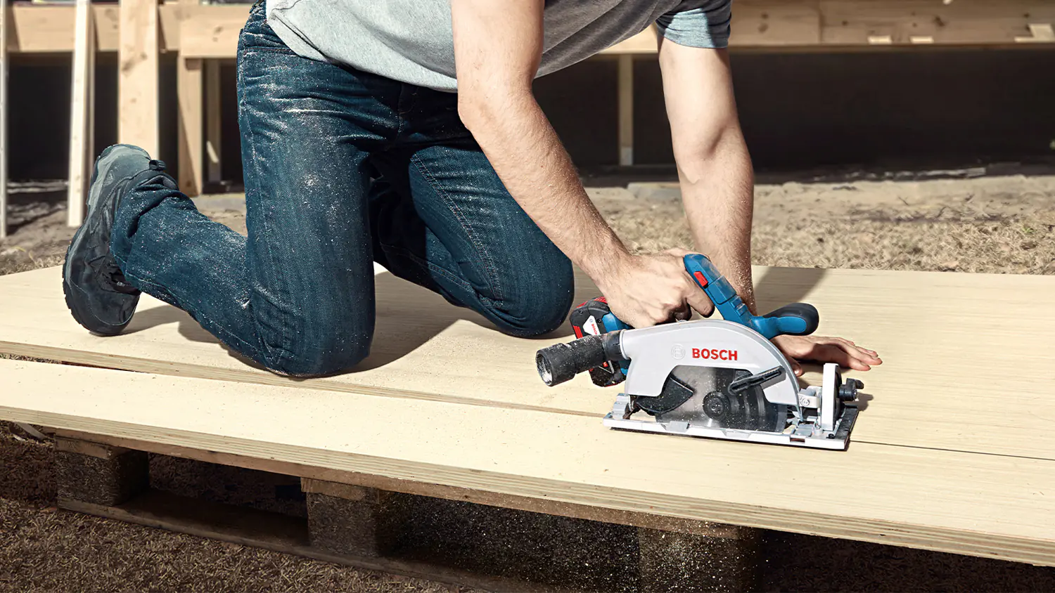 Bosch Professional Akku-Kreissäge GKS 18V-57-2 Solo in L-BOXX