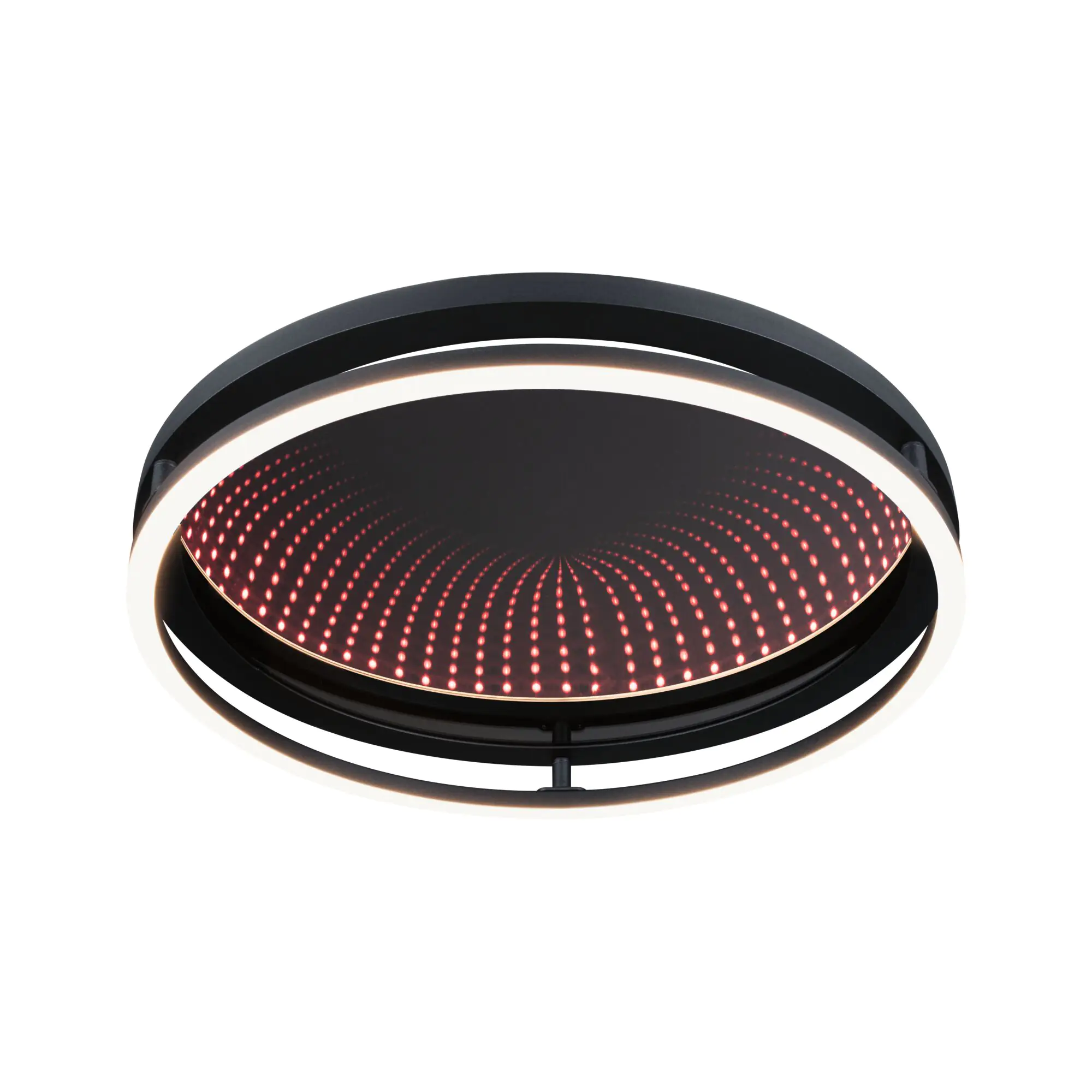 Paulmann LED Deckenleuchte Spaceglow One schwarz matt Ø 39 cm RGBW