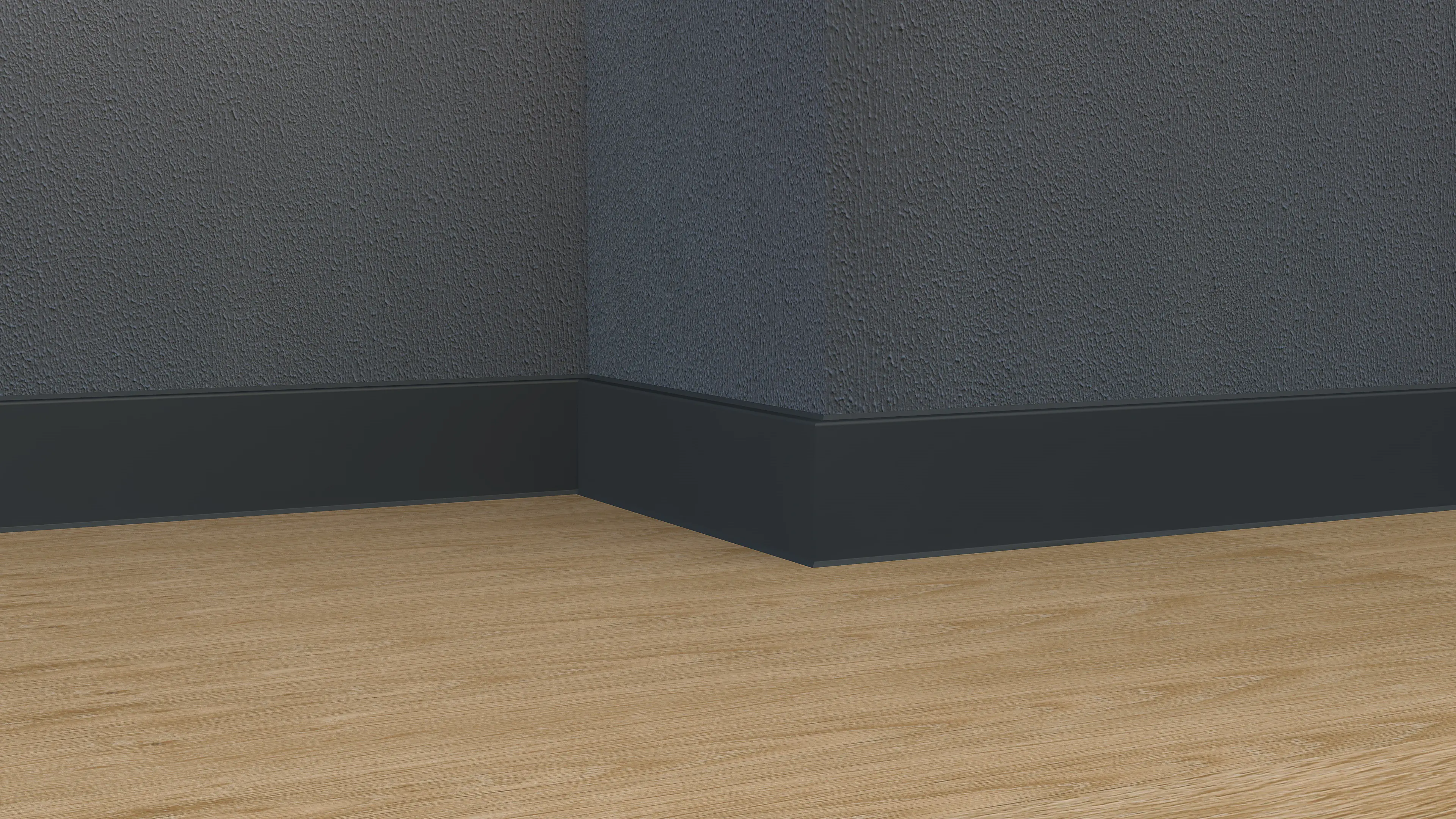 Neuhofer Fußleiste MDF 240 cm x 80 x 13 mm anthrazit