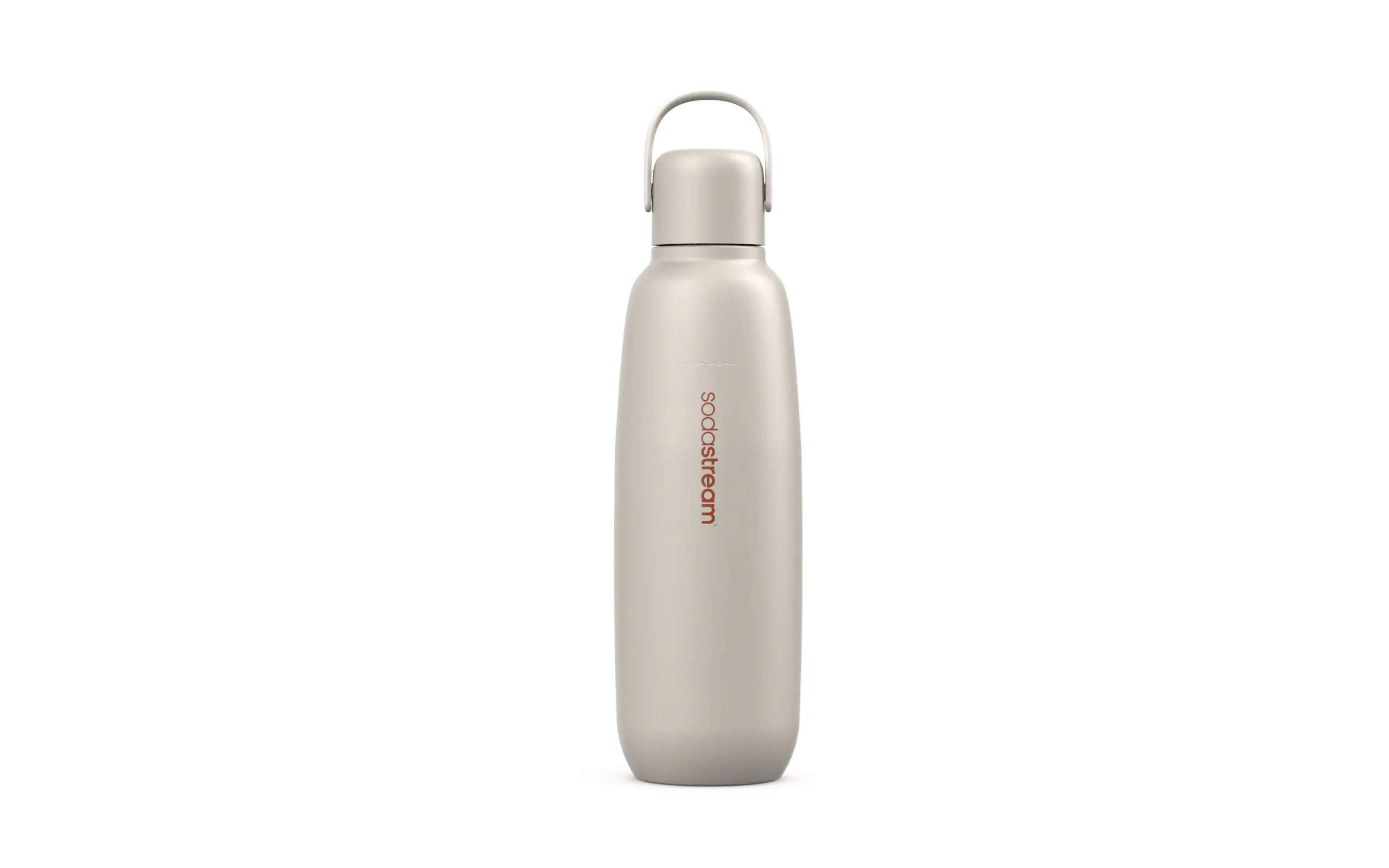Sodastream Metallflasche Fizz & Go Cool 0,9 L sand