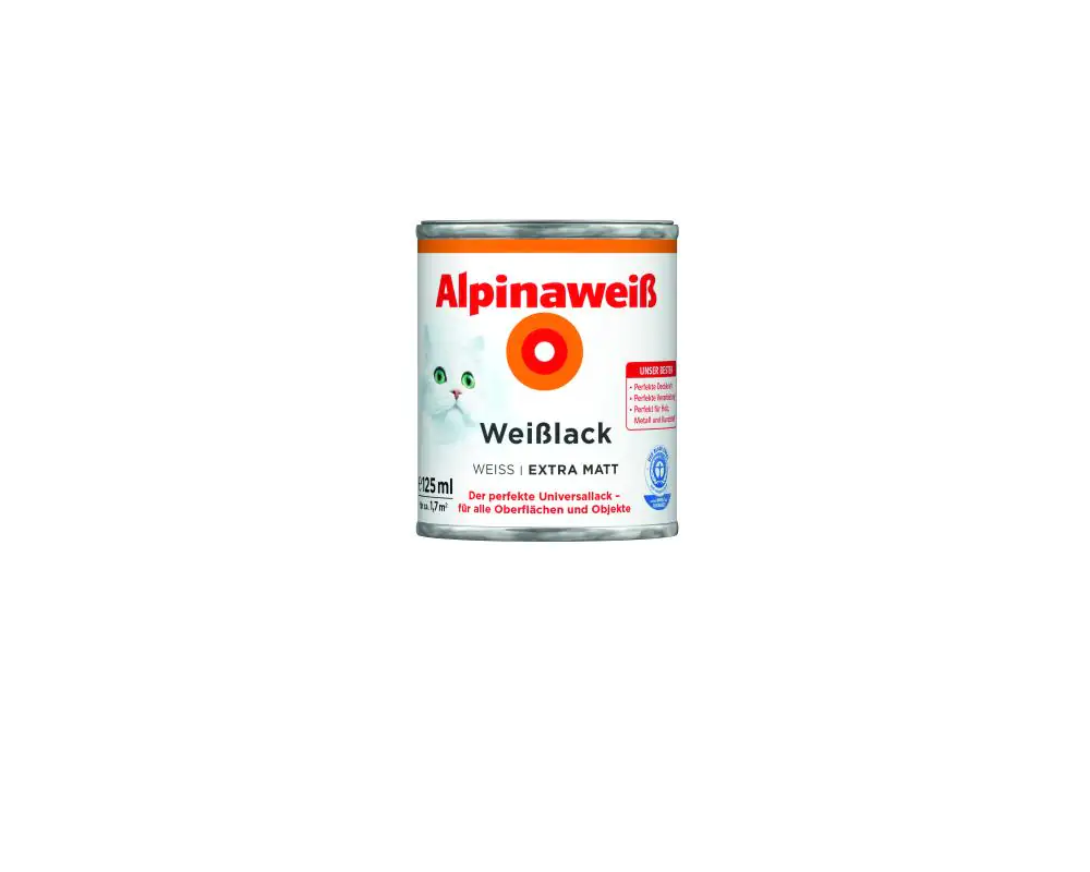 Alpinaweiß Weißlack 125 ml extra matt