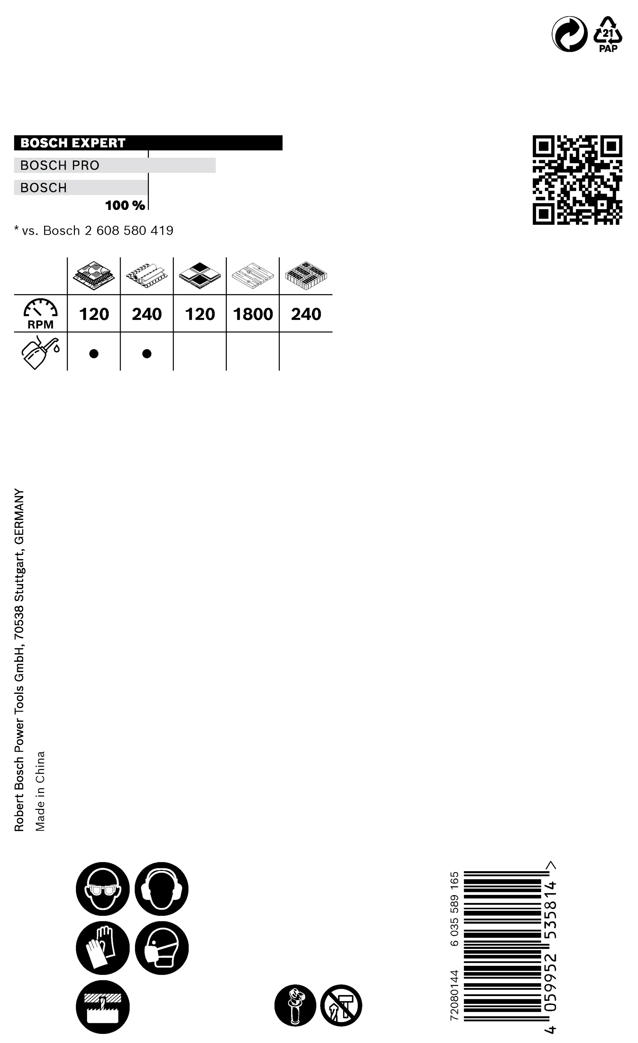 Bosch Expert Tough Material Lochsäge 73 x 60 mm