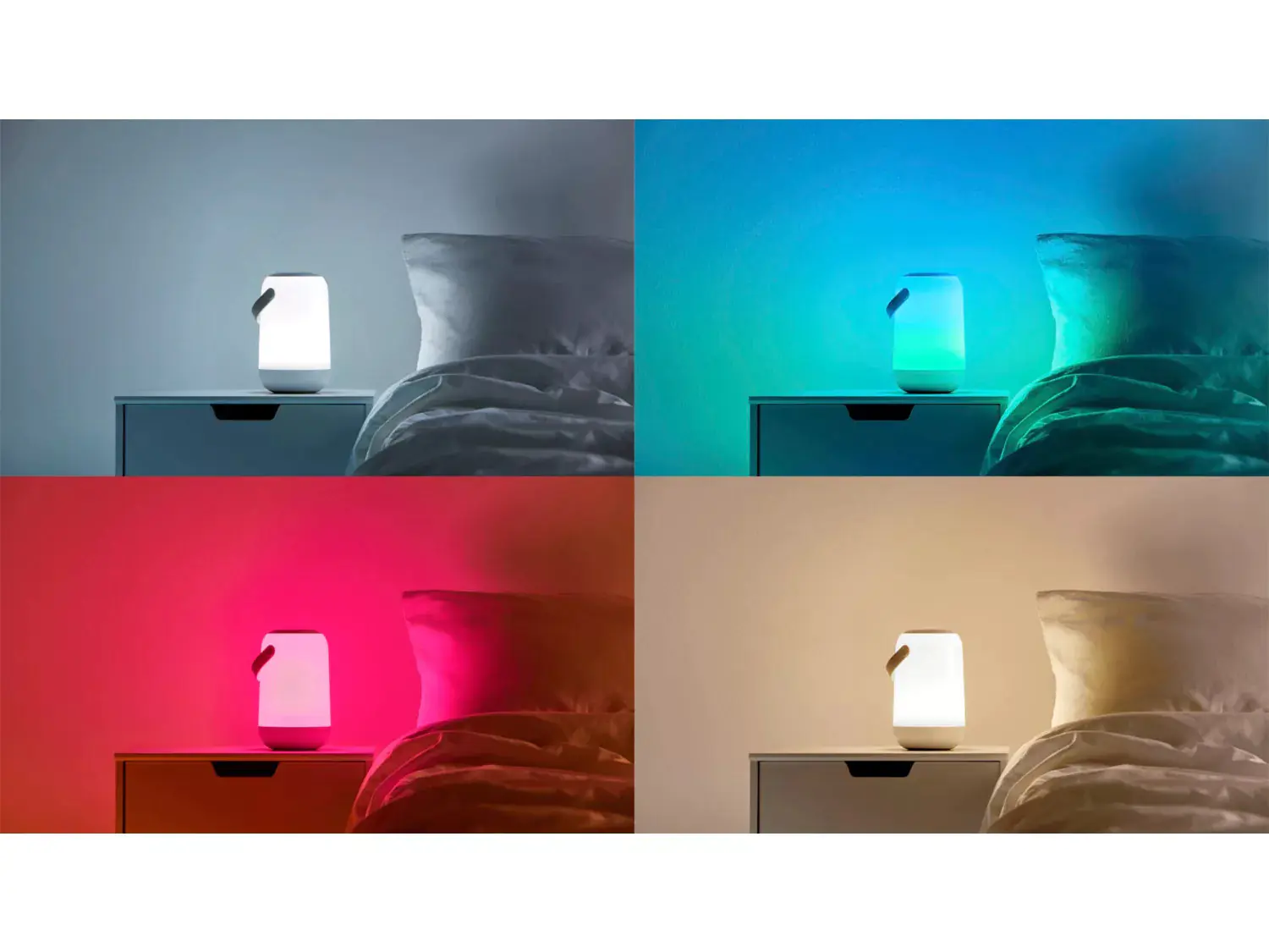 Wiz LED-Tischleuchte mobiles tragbares Licht 13,5 W RGB-Beleuchtung weiß