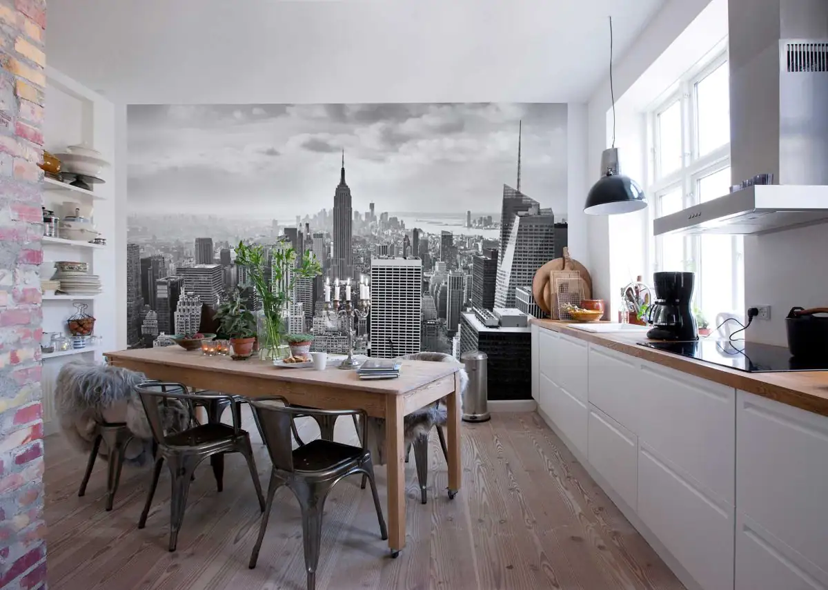 Komar Fototapete NYC Black And White 368 x 254 cm 