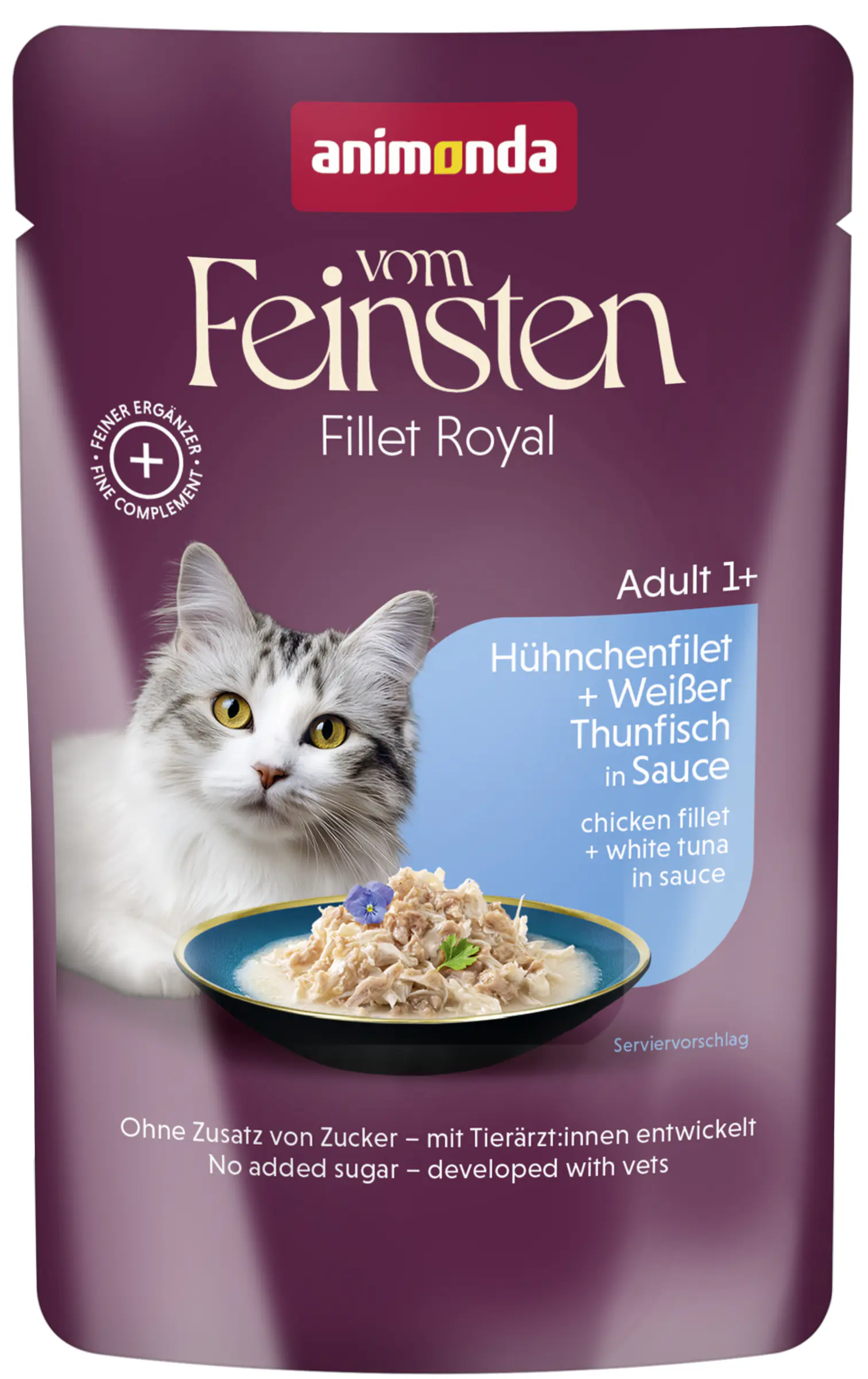 Animonda Vom Feinsten Katzenfutter Huhn und Thunfisch 50 g